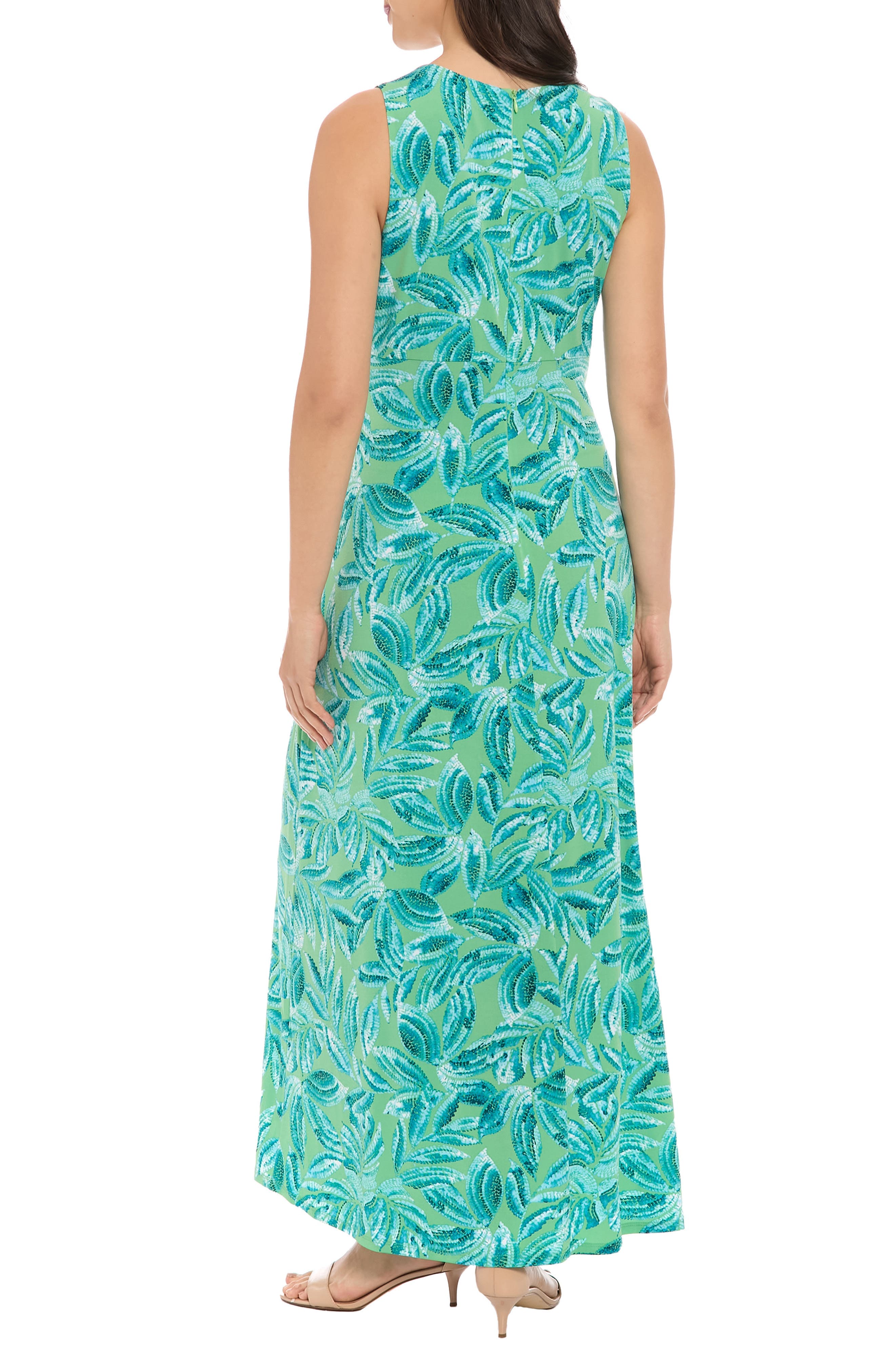 Floral Keyhole Maxi Dress - image 2