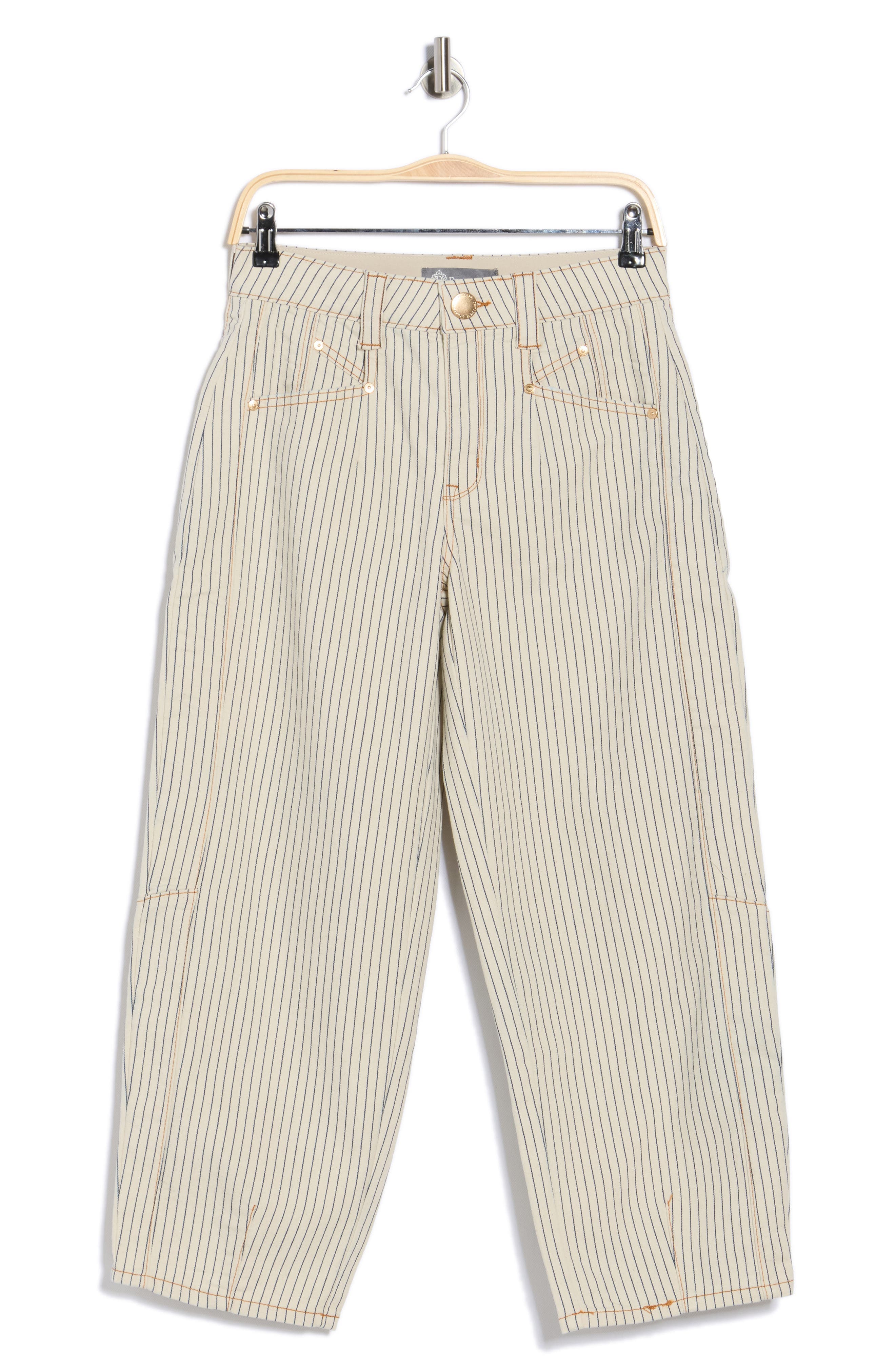 Stripe Relaxed Barrel Pants - image 1