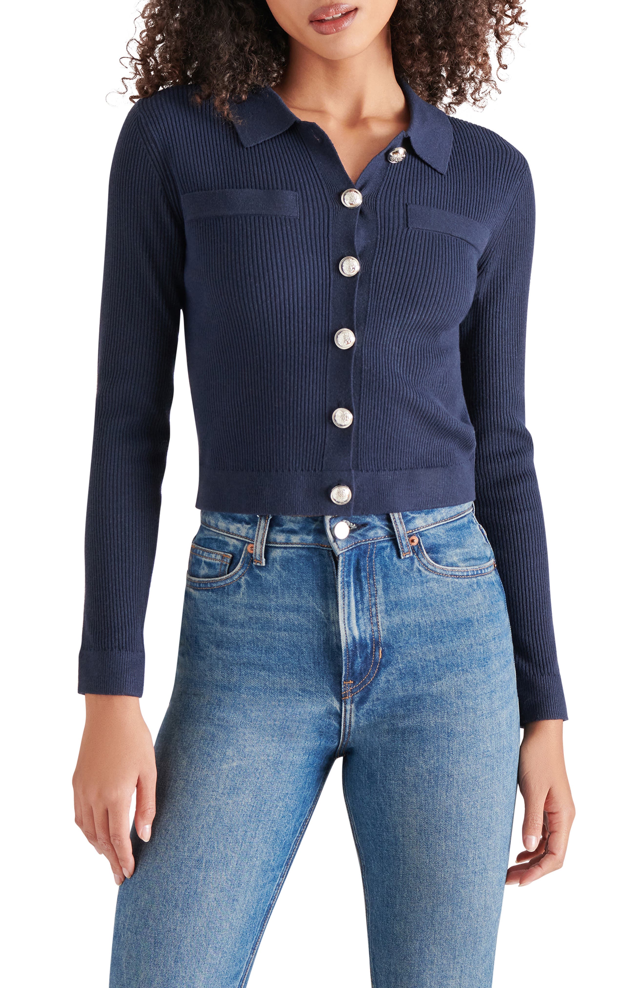 Ayda Collar Rib Cardigan - image 1