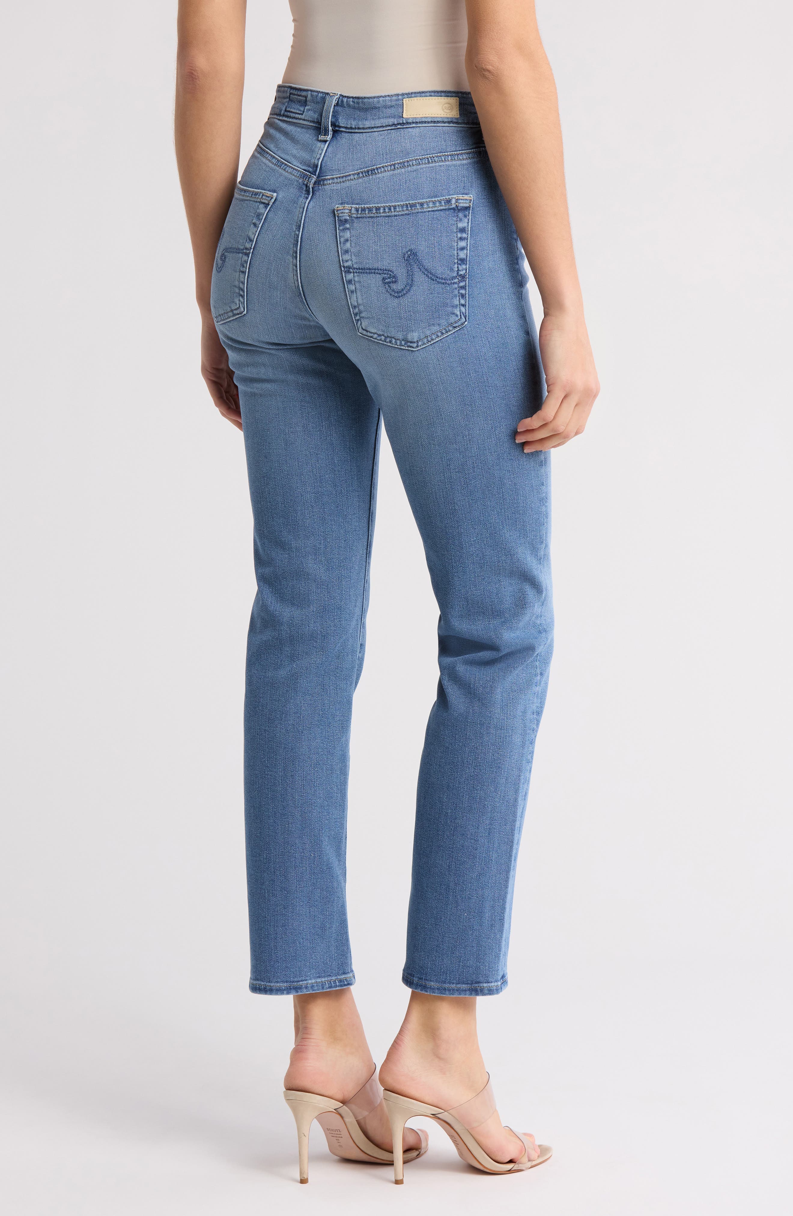 Saige Crop Straight Leg Jeans - image 2