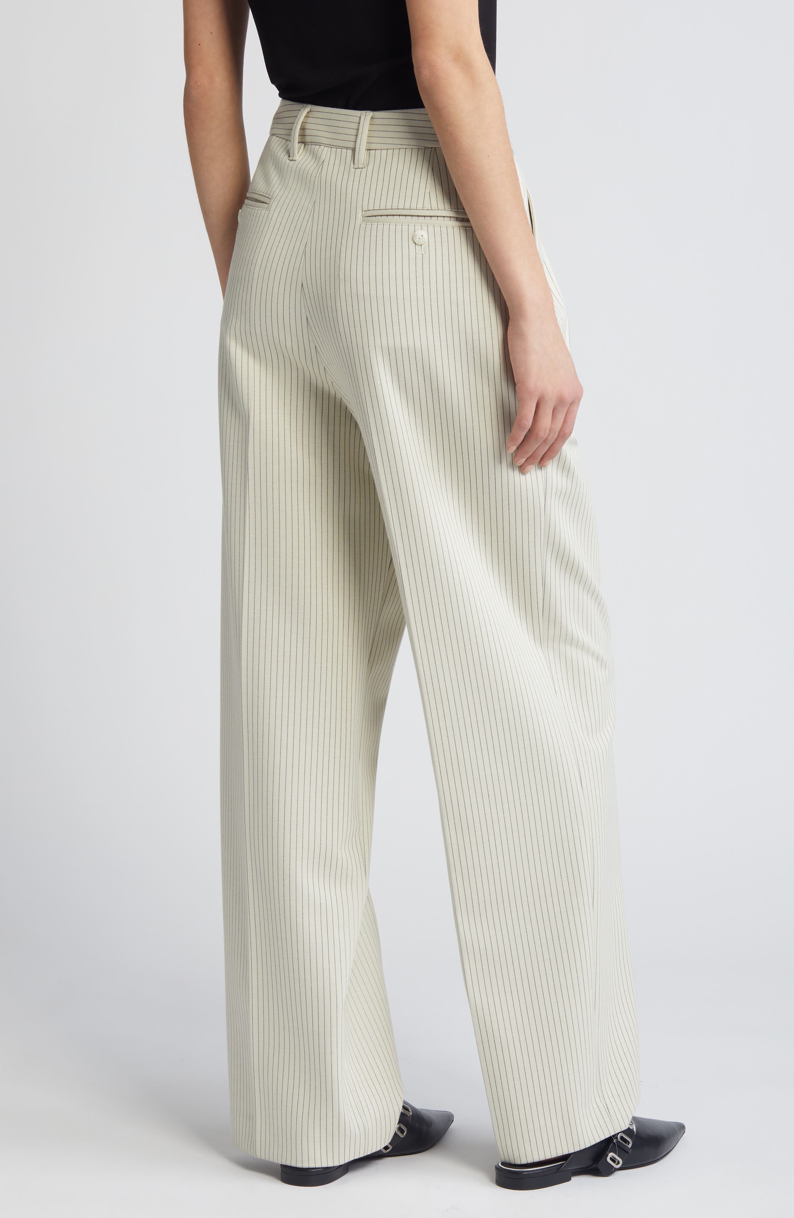 Marianne Pinstripe Ponte Pants - image 2
