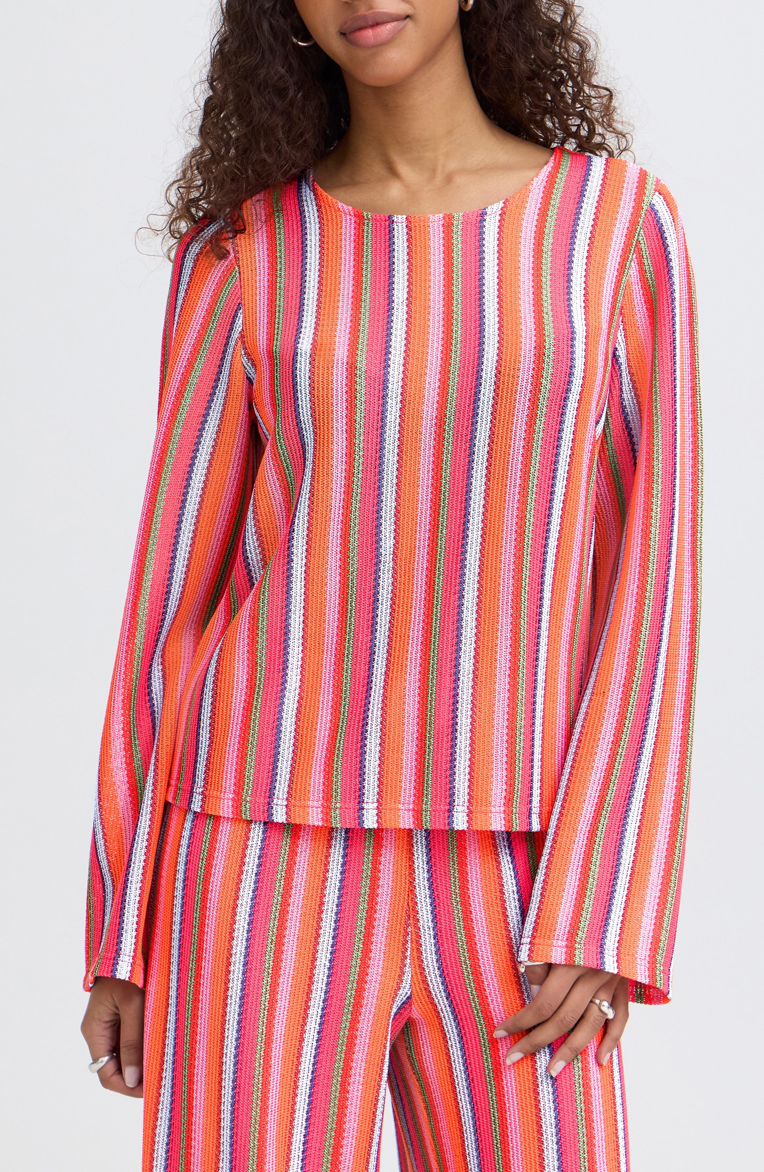 Multicolor Knit Shirt - image 1