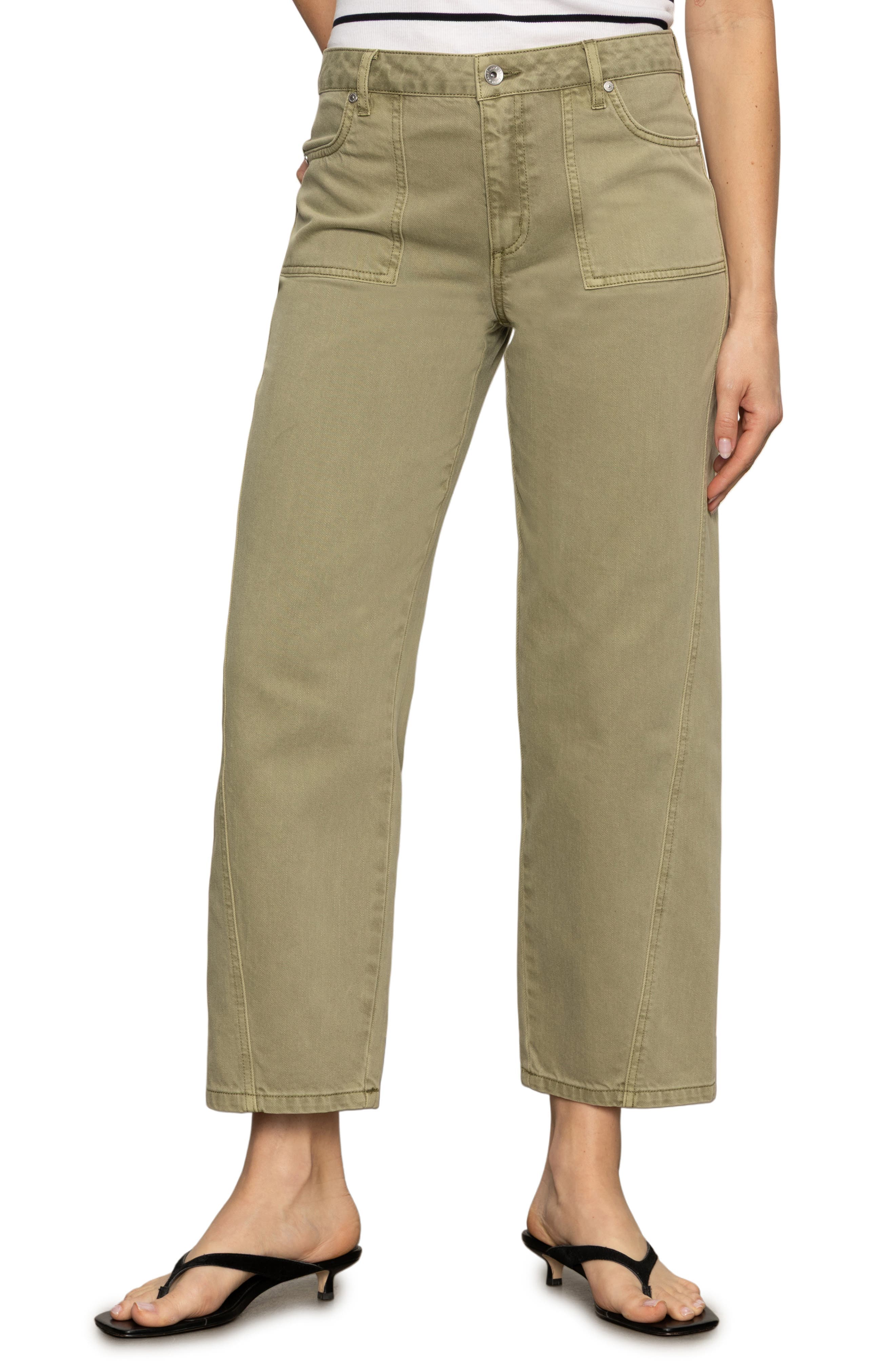 District High Waist Barrel Leg Ankle Jeans - image 3