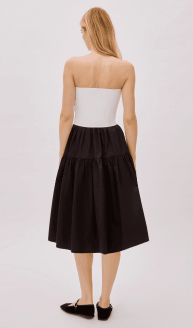 Daria Cotton Strapless Dress - image 2