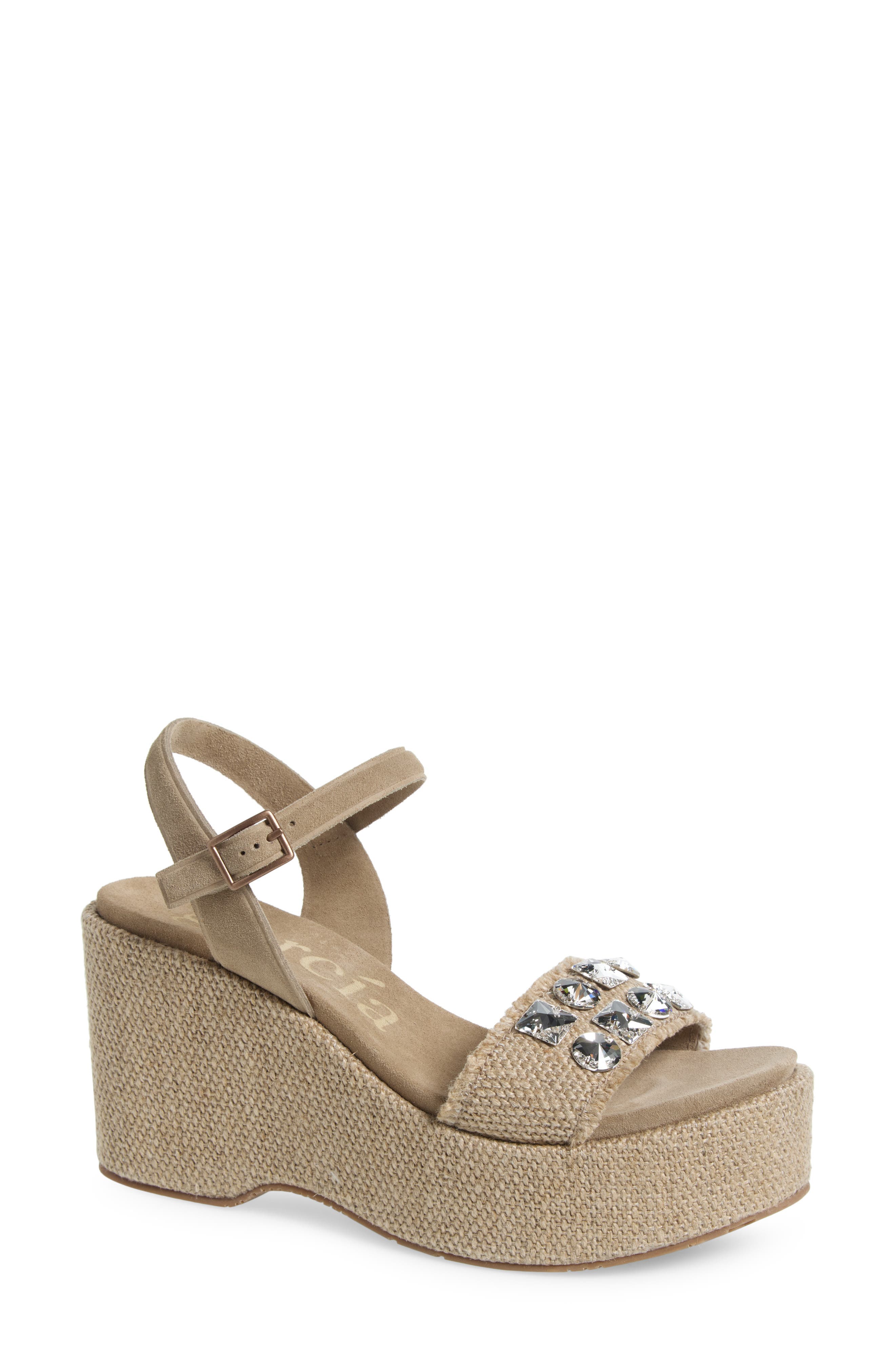 Delina Ankle Strap Platform Wedge Sandal - image 1