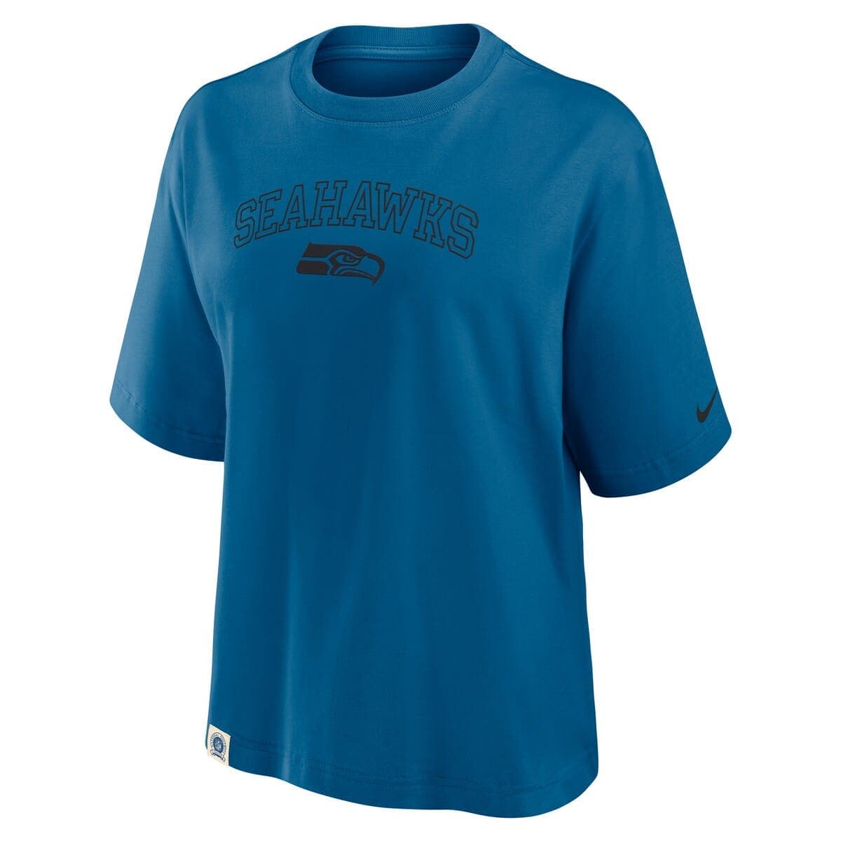 Women's Nike Blue Seattle Seahawks Glory Arch Boxy T-Shirt - image 2