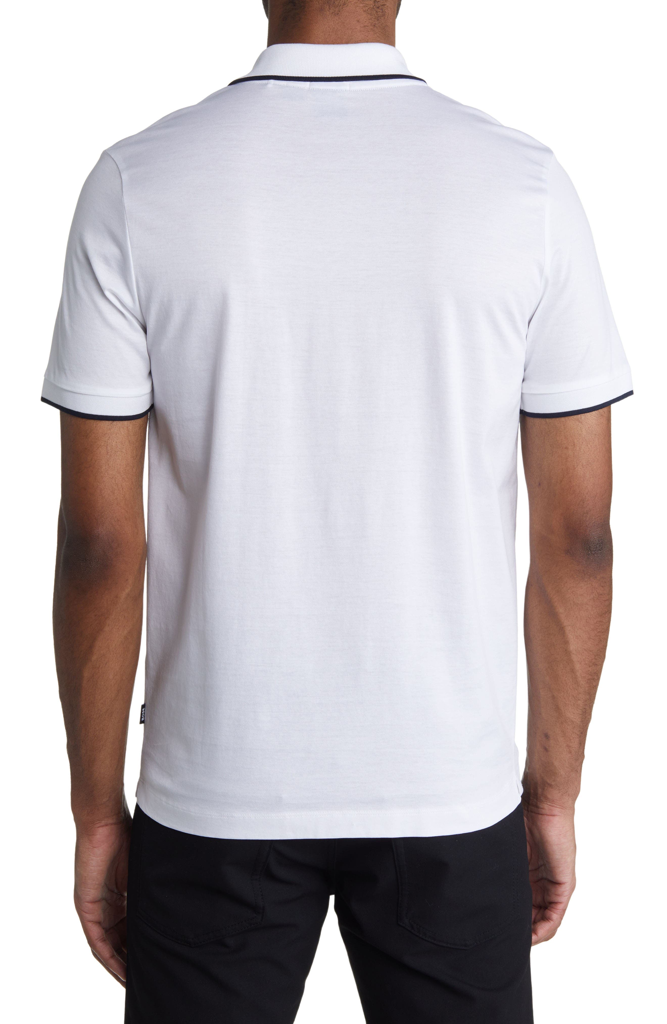 Polston Tipped Zip Polo - image 2