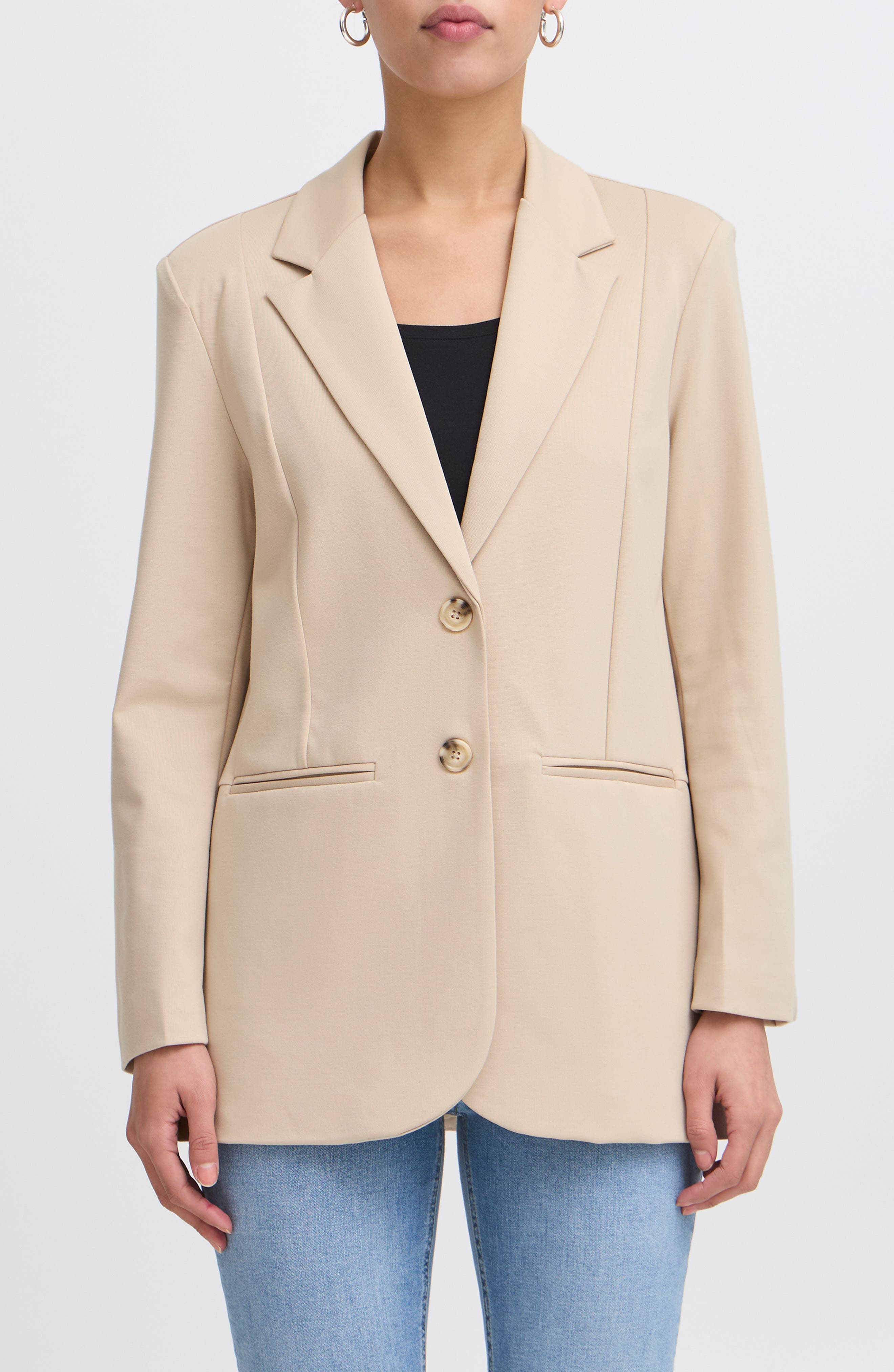 Oversize Notch Lapel Blazer - image 3