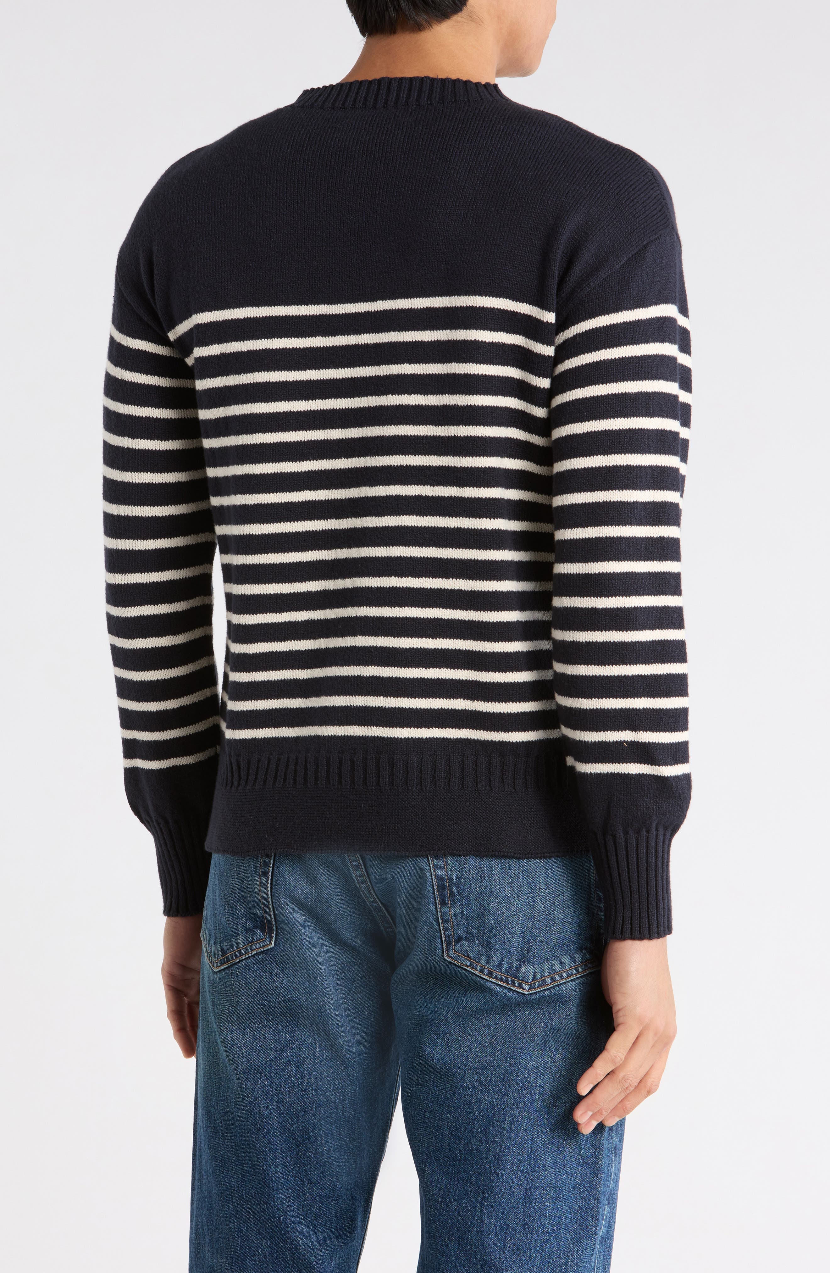 Seafarer Stripe Cotton Sweater - image 2