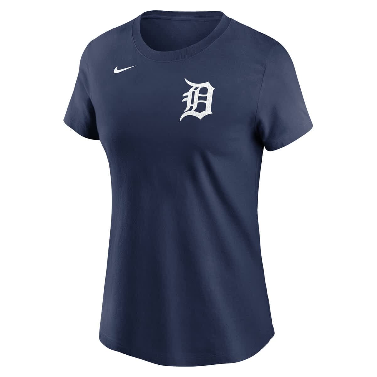 Women's Nike  Navy Detroit Tigers Fuse Wordmark T-Shirt - image 2