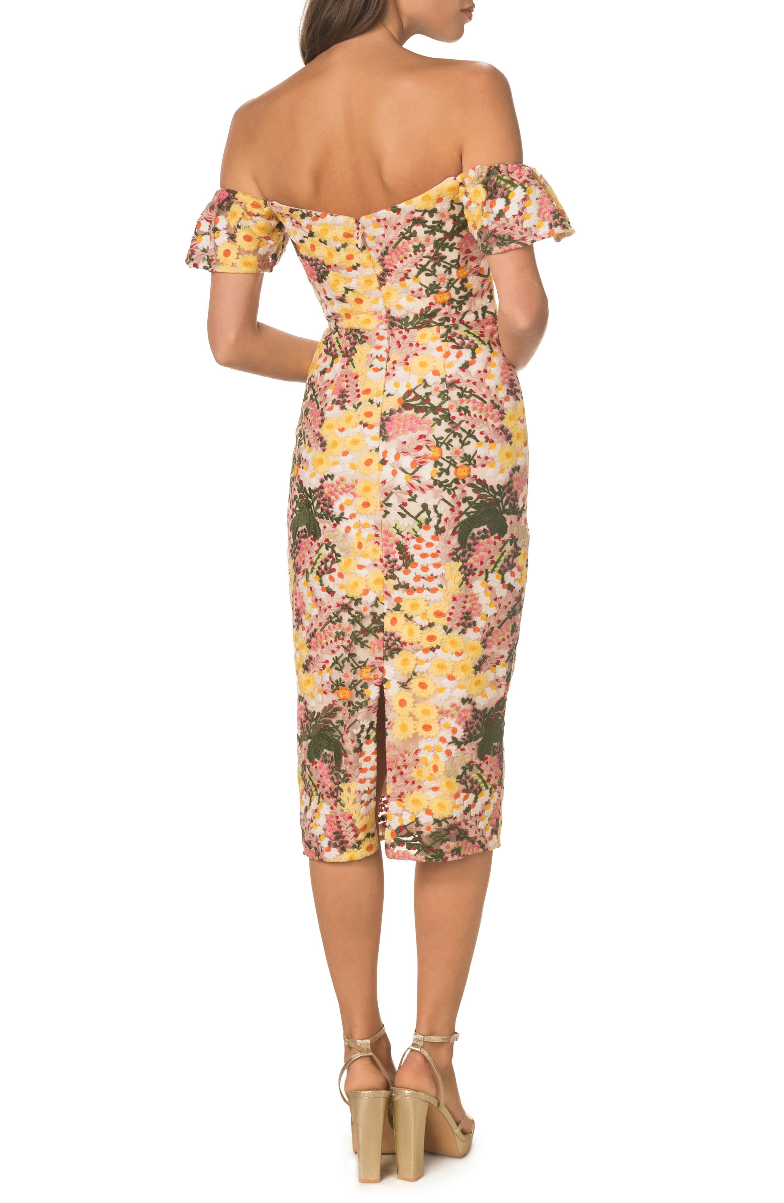 Tara Off the Shoulder Midi Dress - image 2
