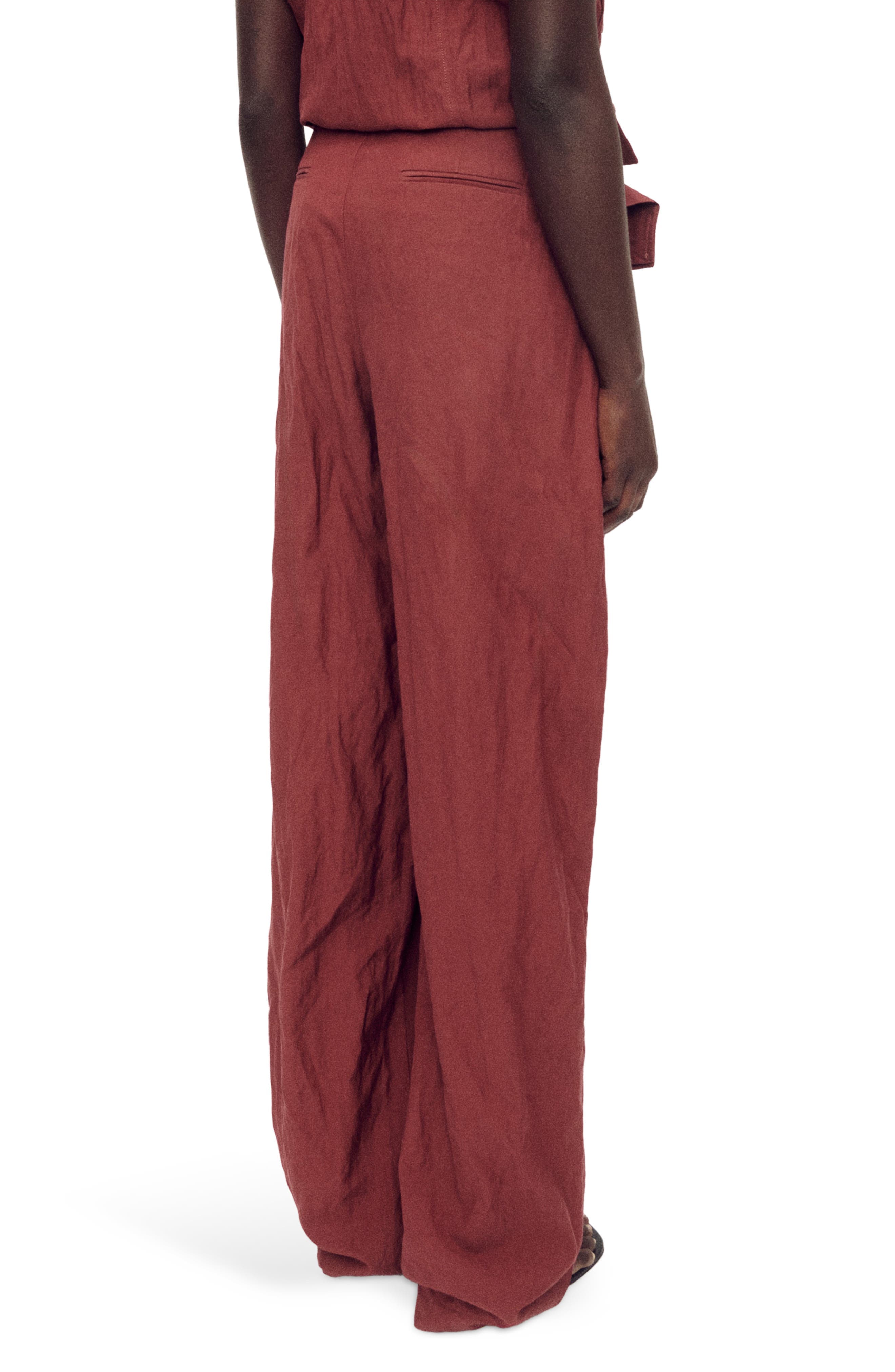 Pleated Wide Leg Pants - image 2