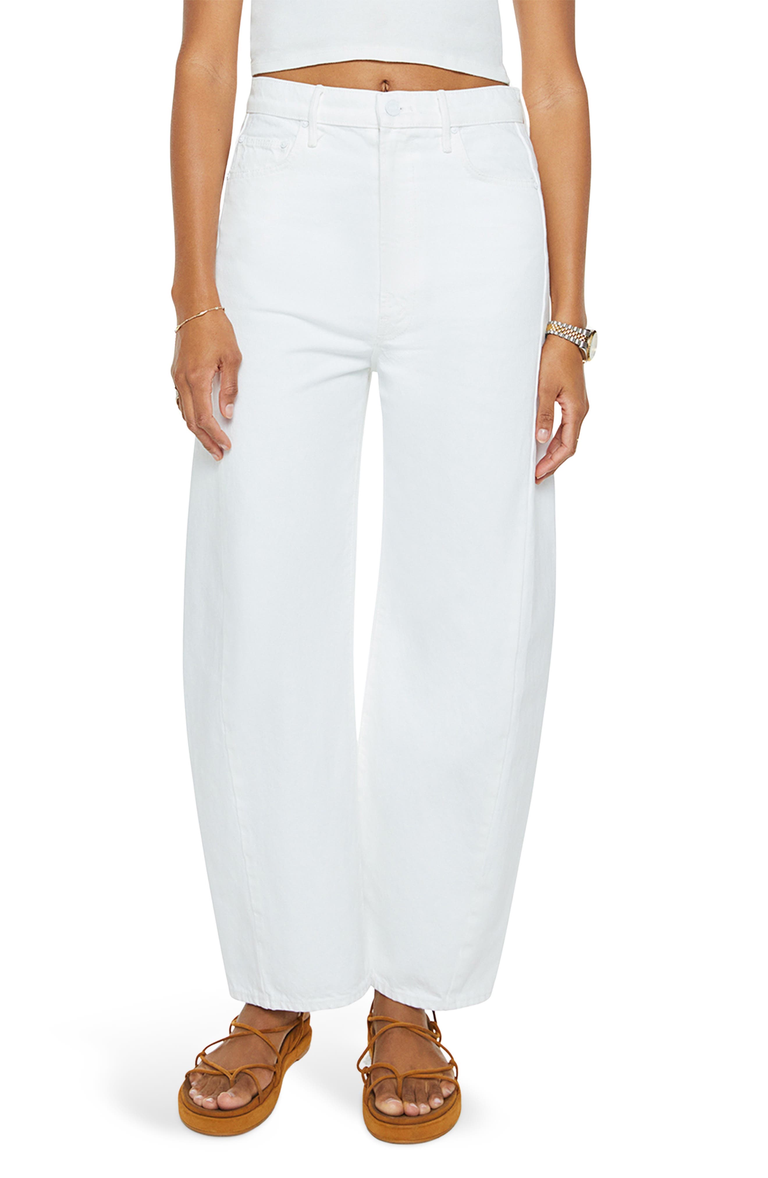 The Full Pipe High Waist Ankle Barrel Leg Jeans - image 1