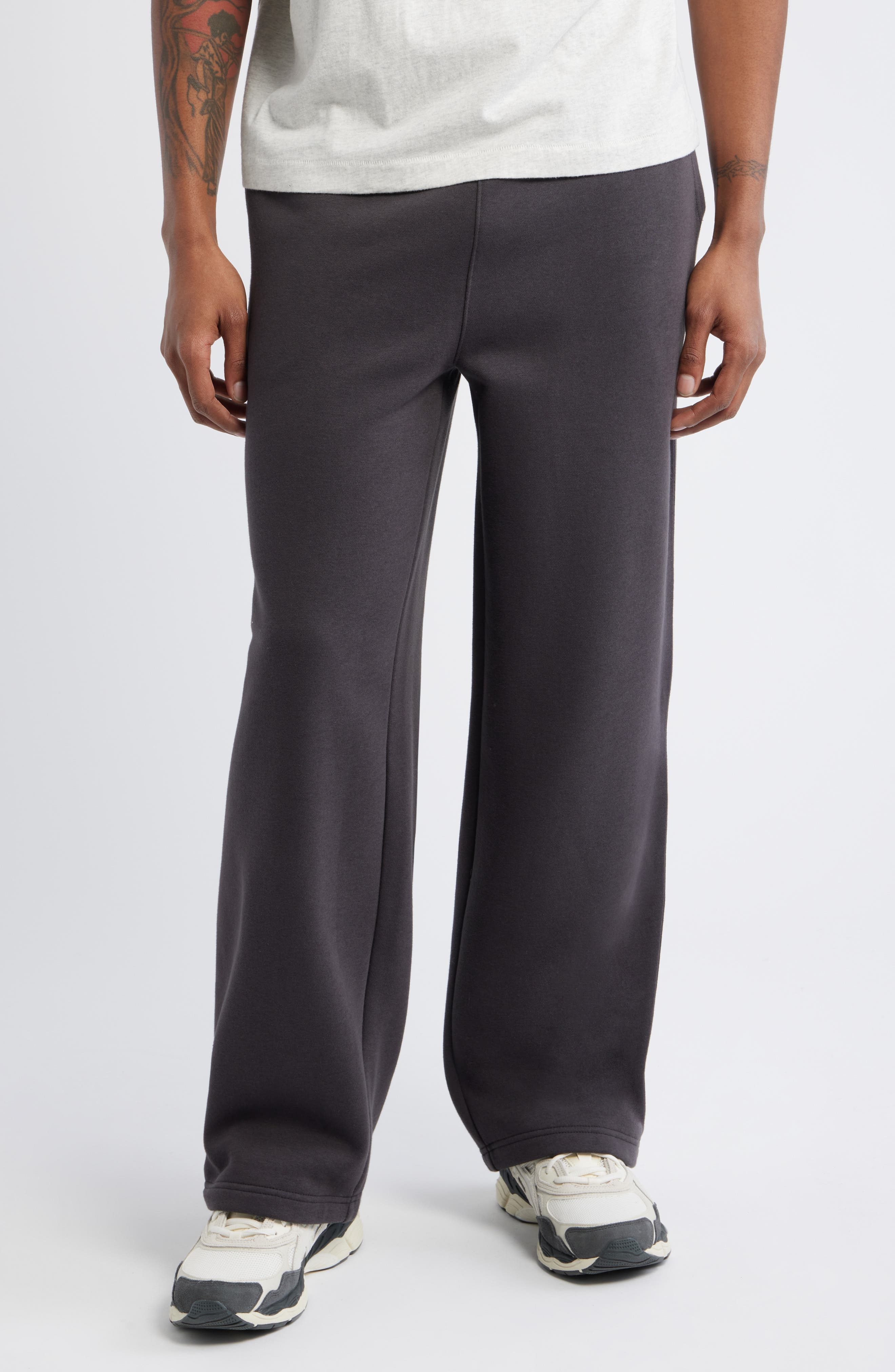 Straight Leg Fleece Sweatpants - image 1