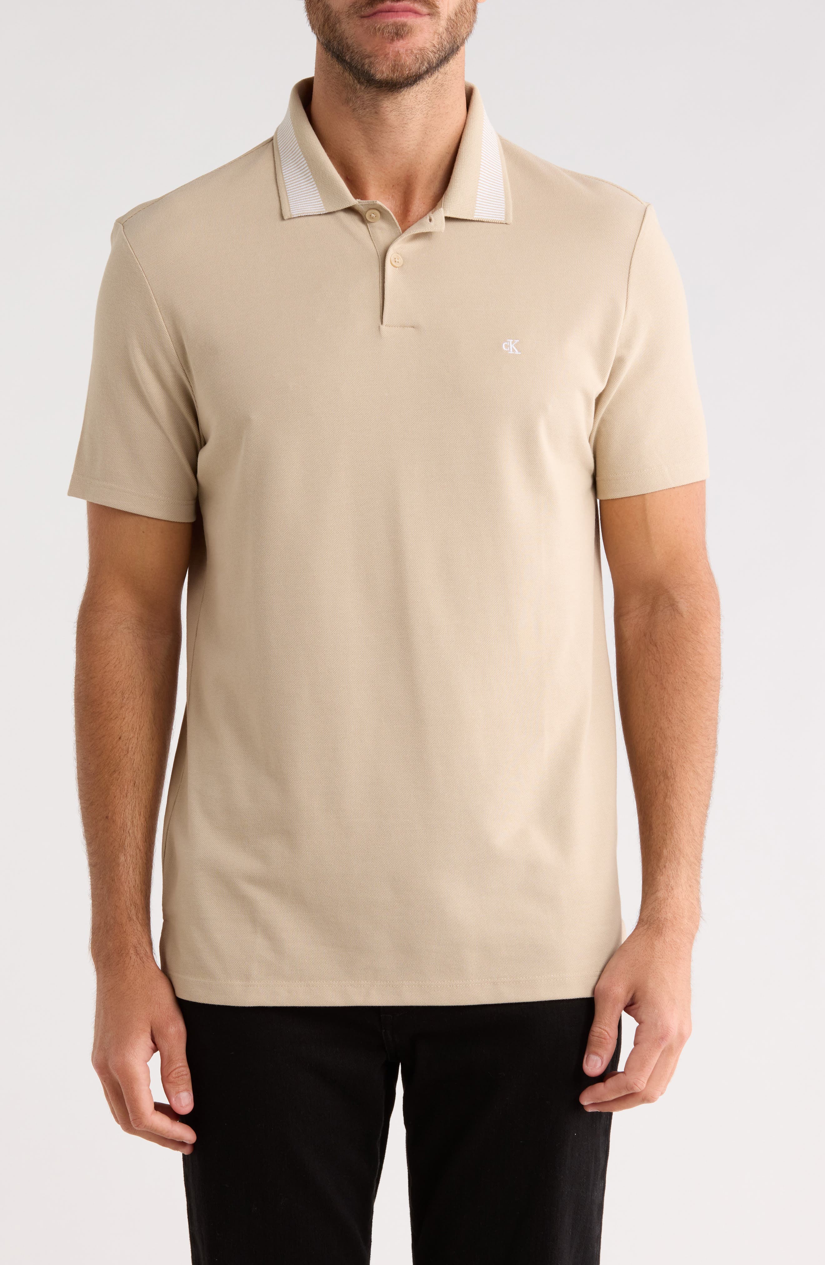 Jacquard Pique Polo - image 3