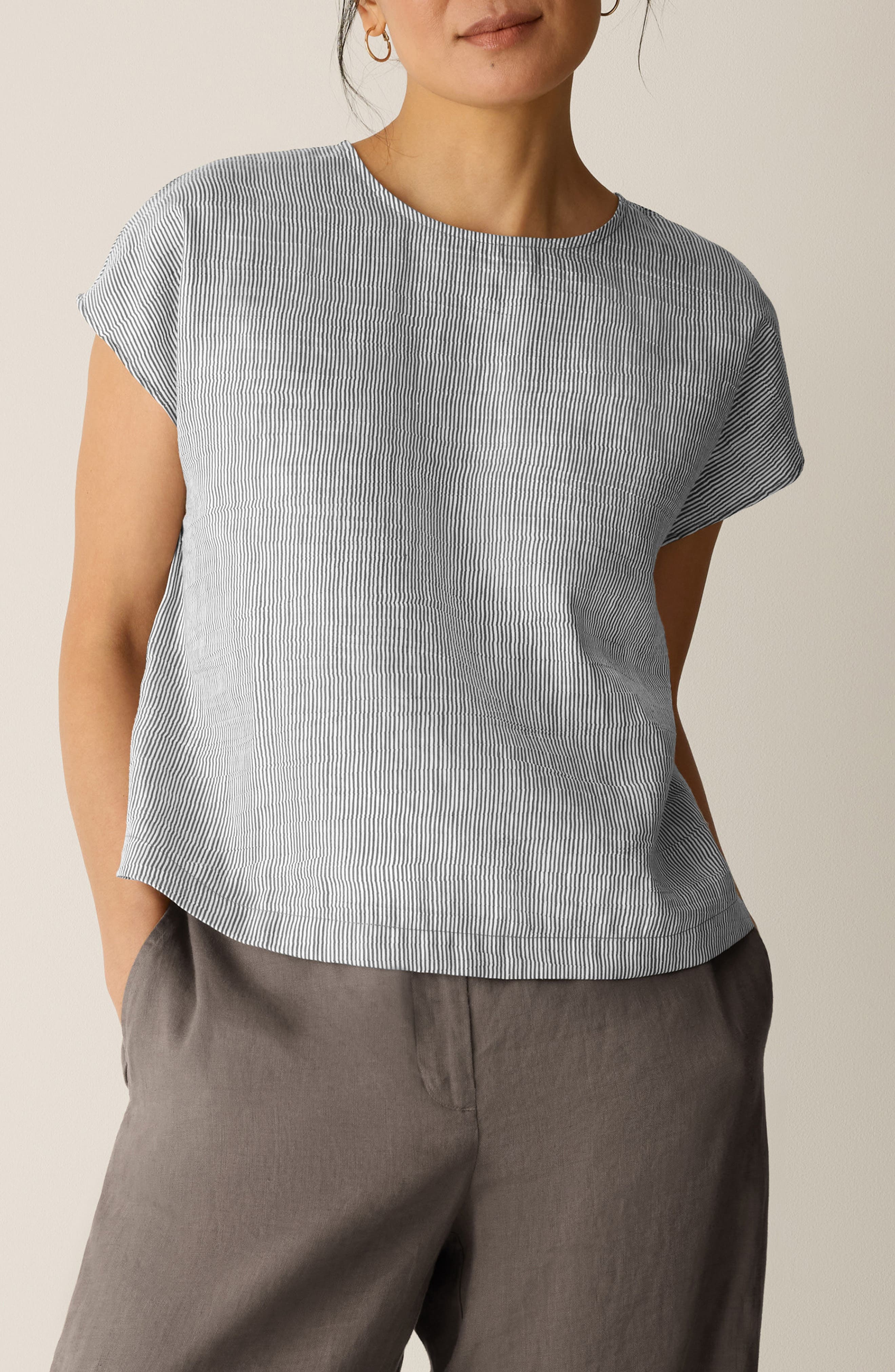 Linen Blend Square Top - image 1