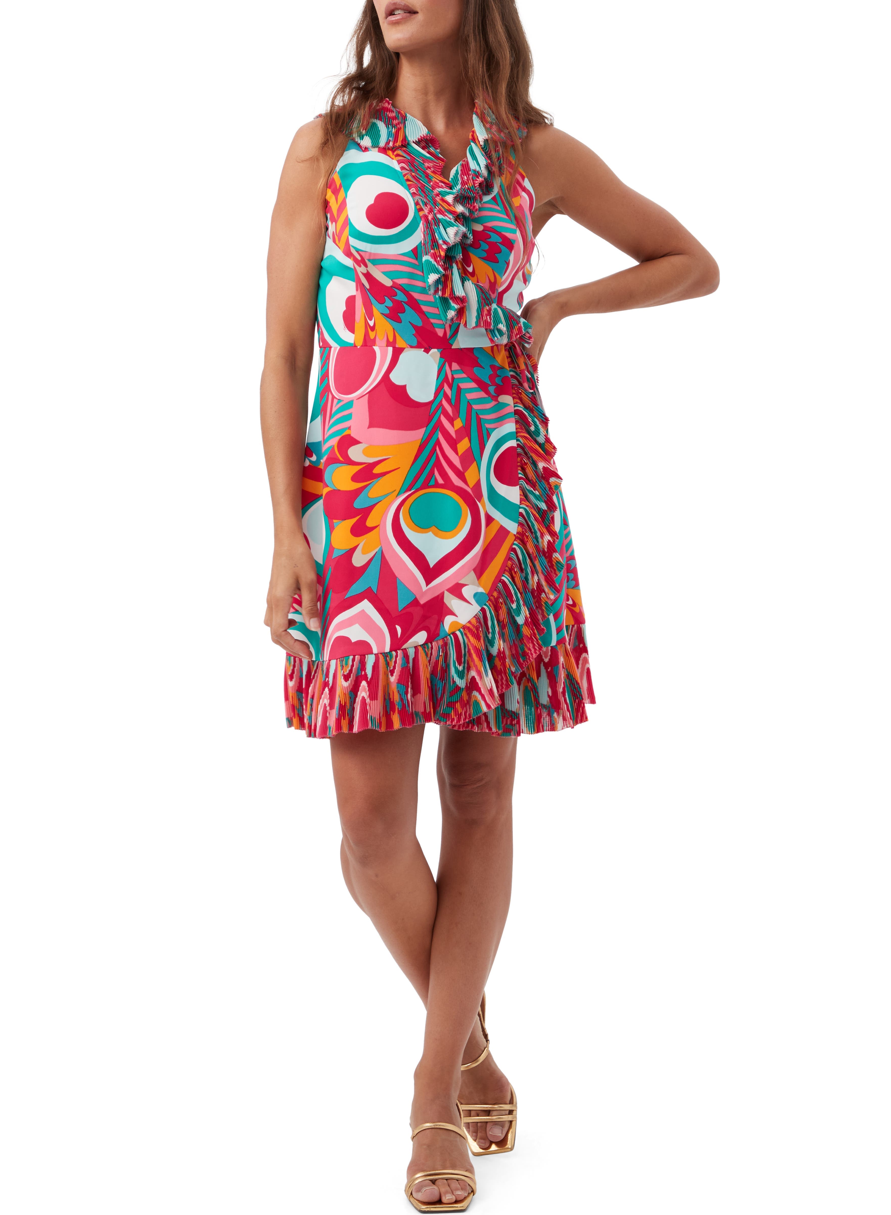 Ruffled Marseille Wrap Dress - image 1
