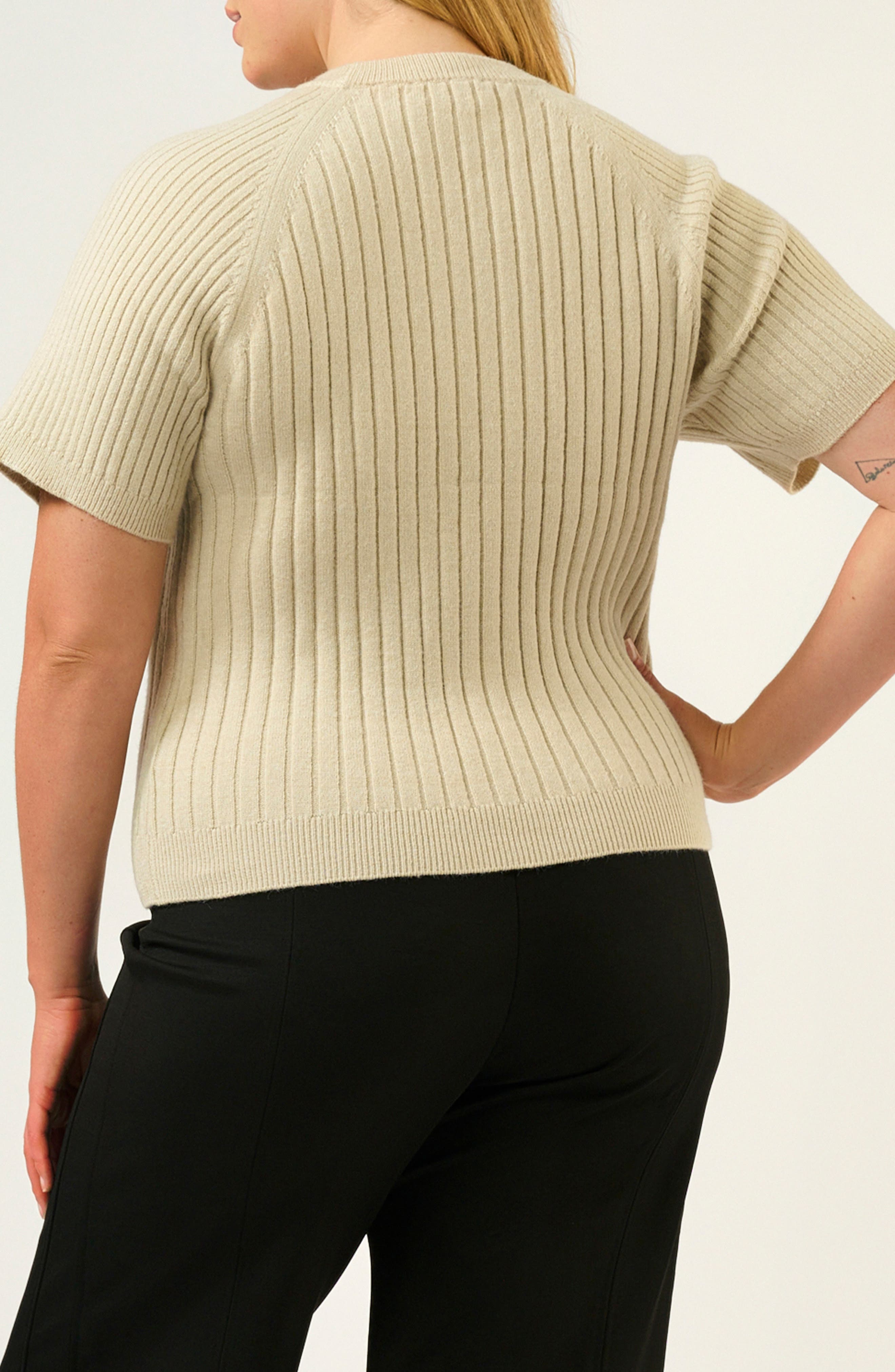 Sera Raglan Sleeve Rib Sweater - image 2