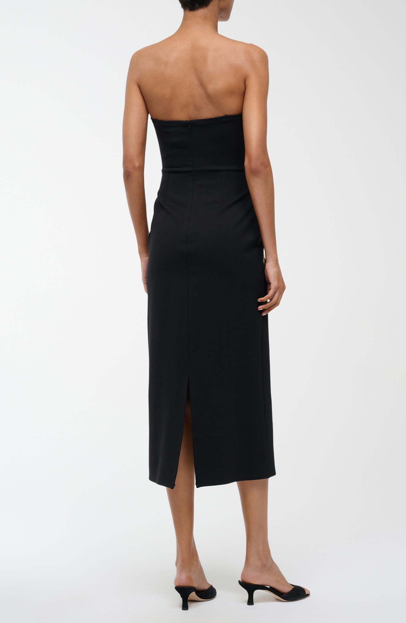 Brooke Floral Beaded Strapless Cocktail Dress - image 2
