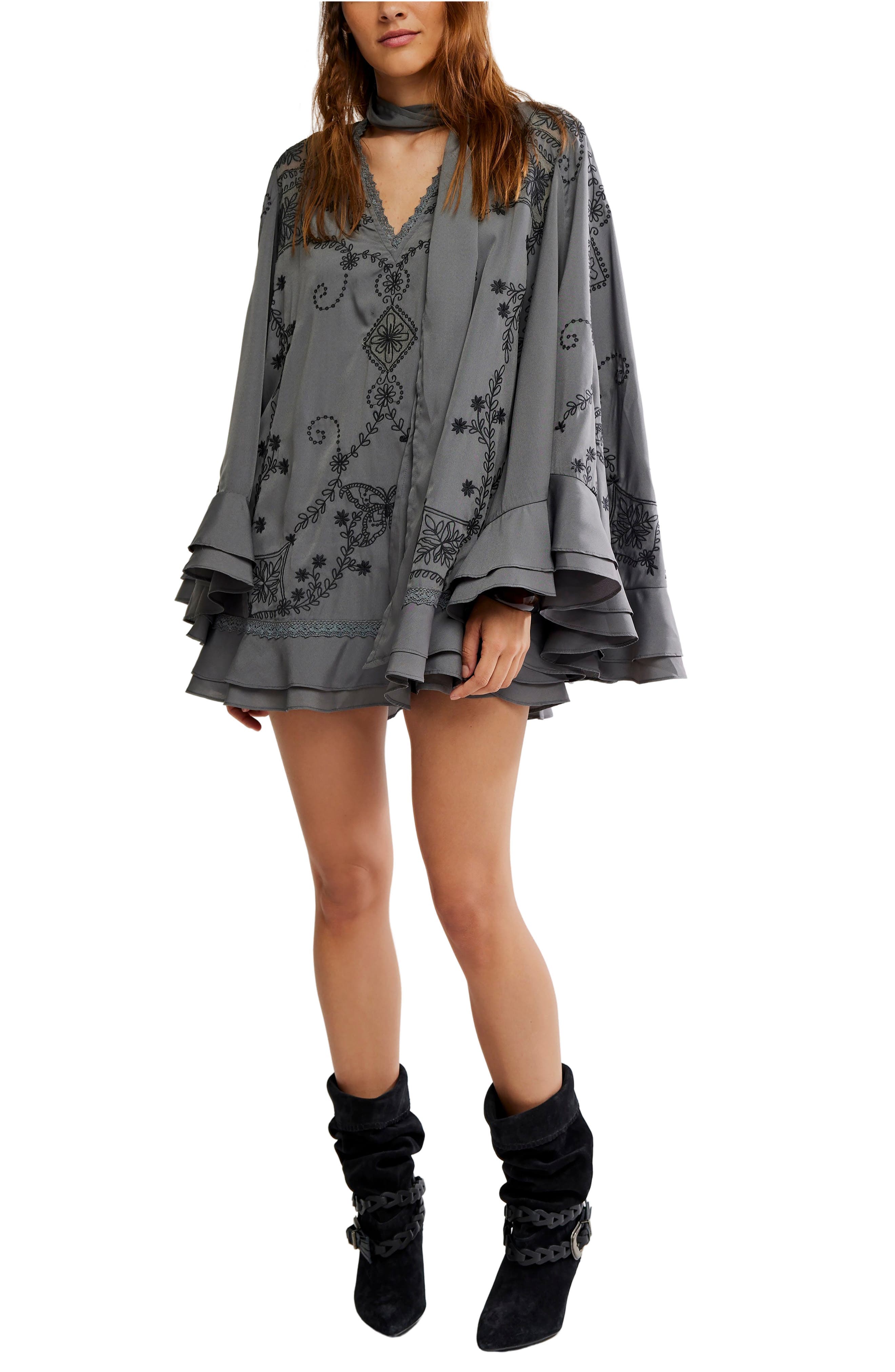 Bali September Sun Long Sleeve Minidress - image 1