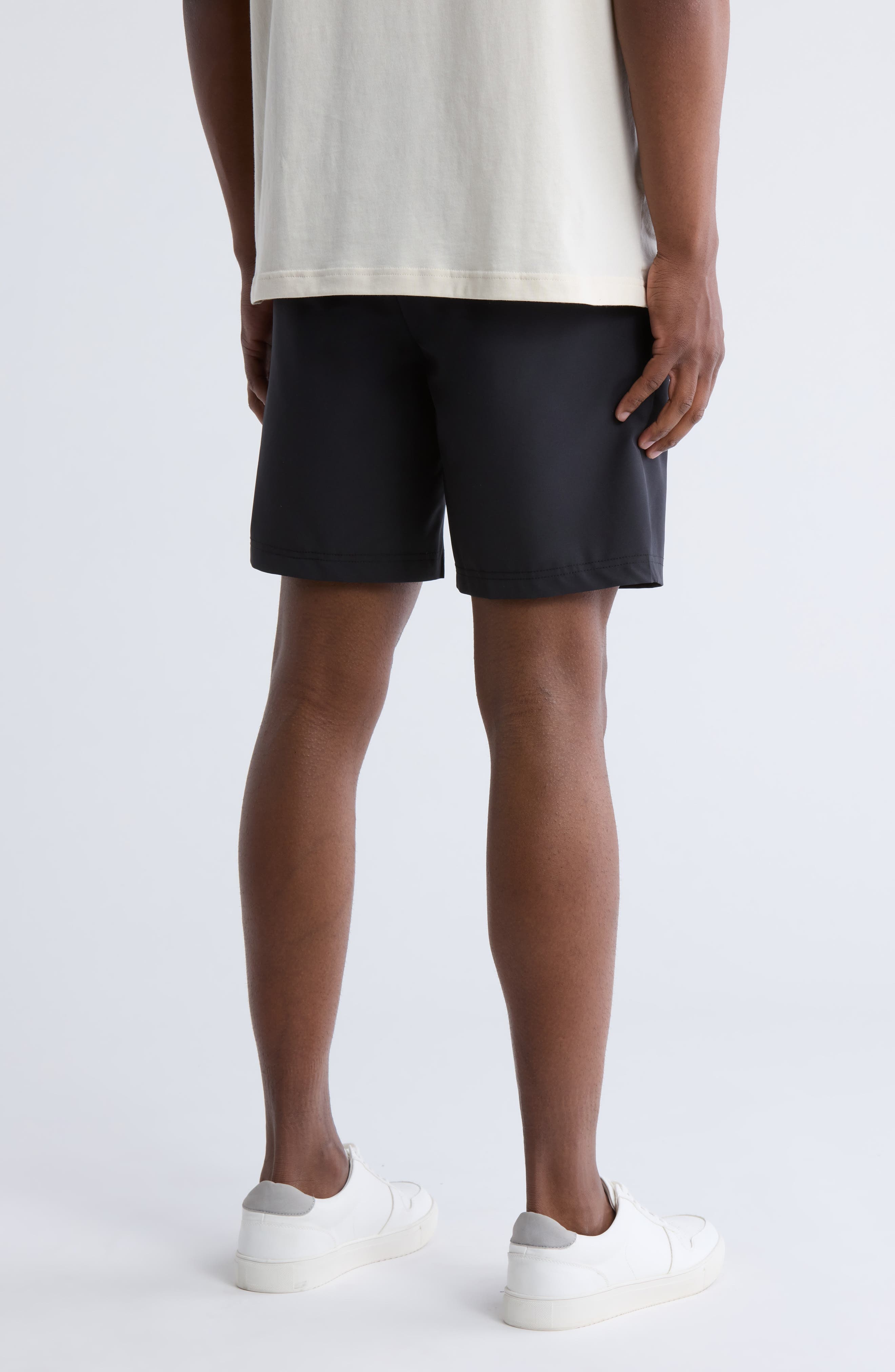 8-Inch Solid Flat Front Golf Shorts - image 2