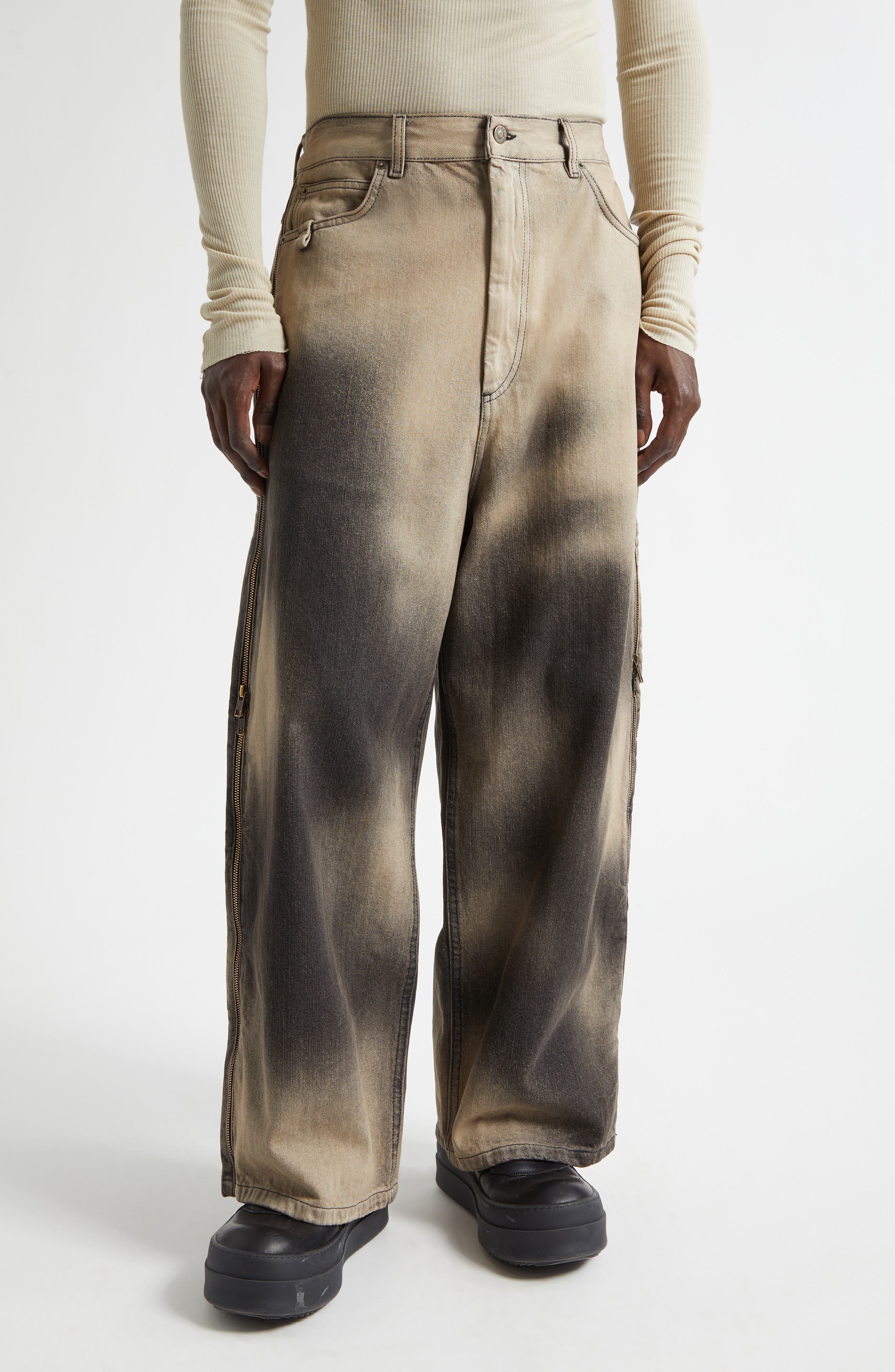 Side Zip Jeans - image 1