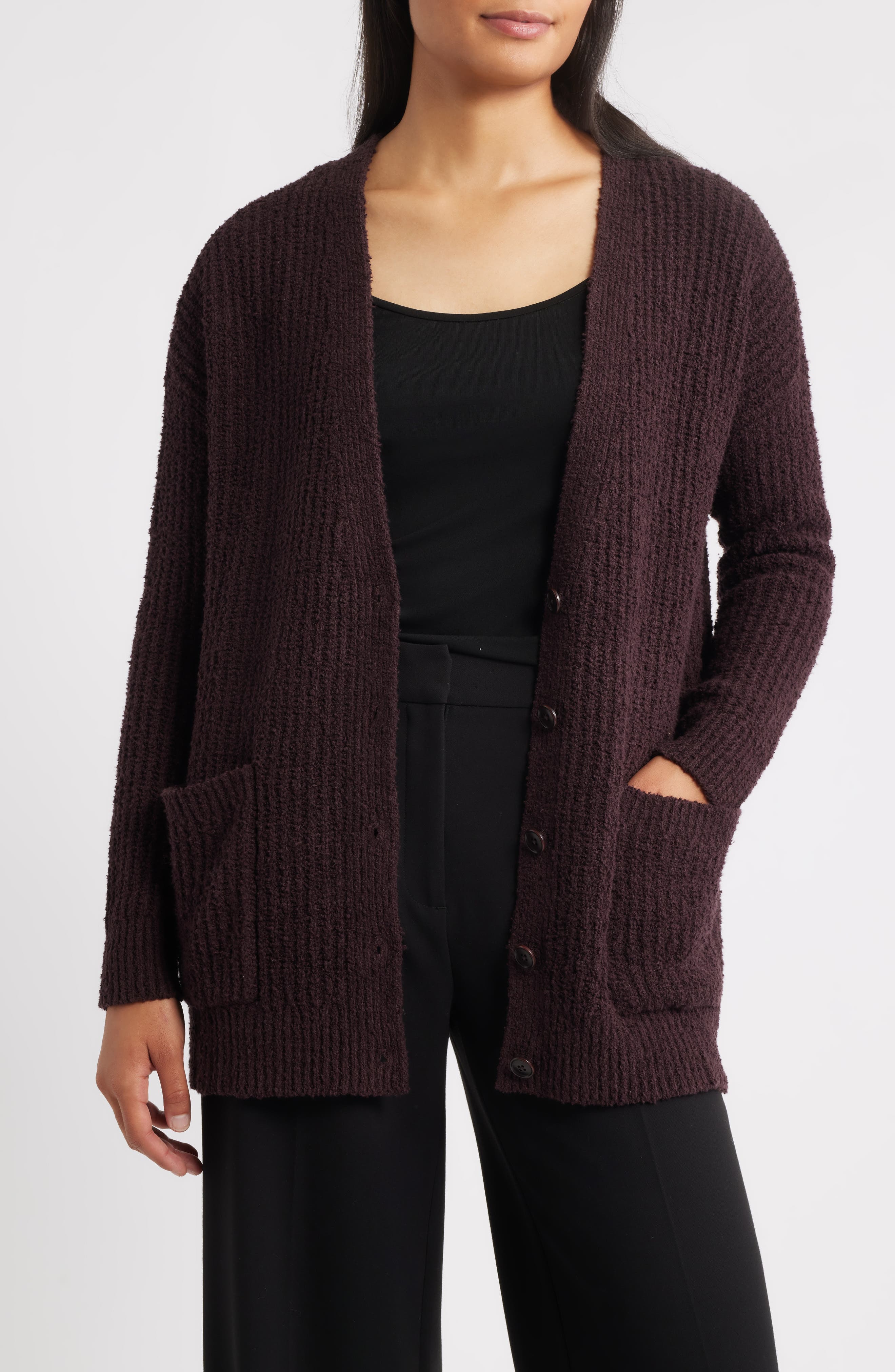 Ribbed Boyfriend Cardigan - image 1