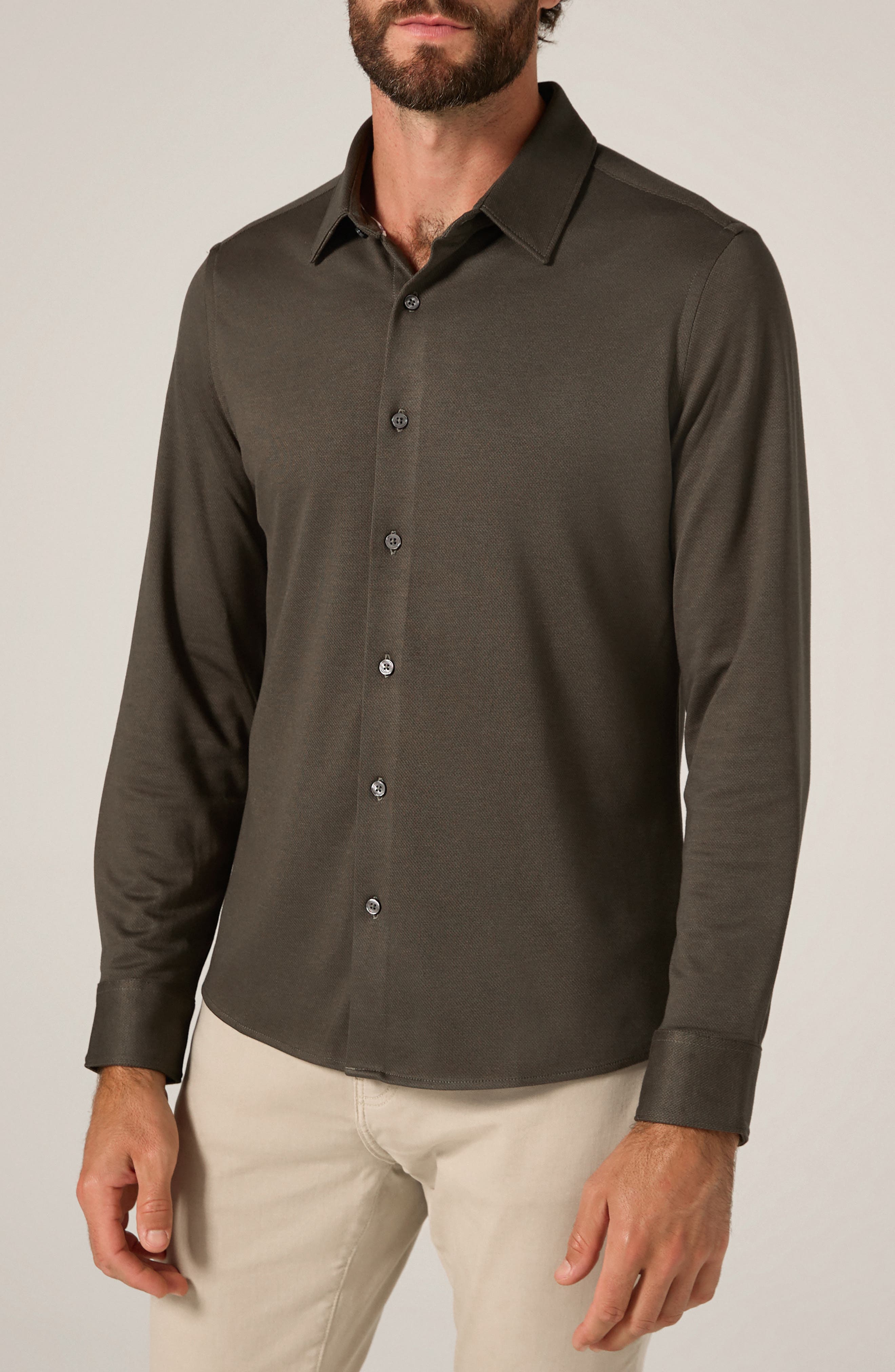 Bowery Texture Knit Button-Up Shirt - image 3