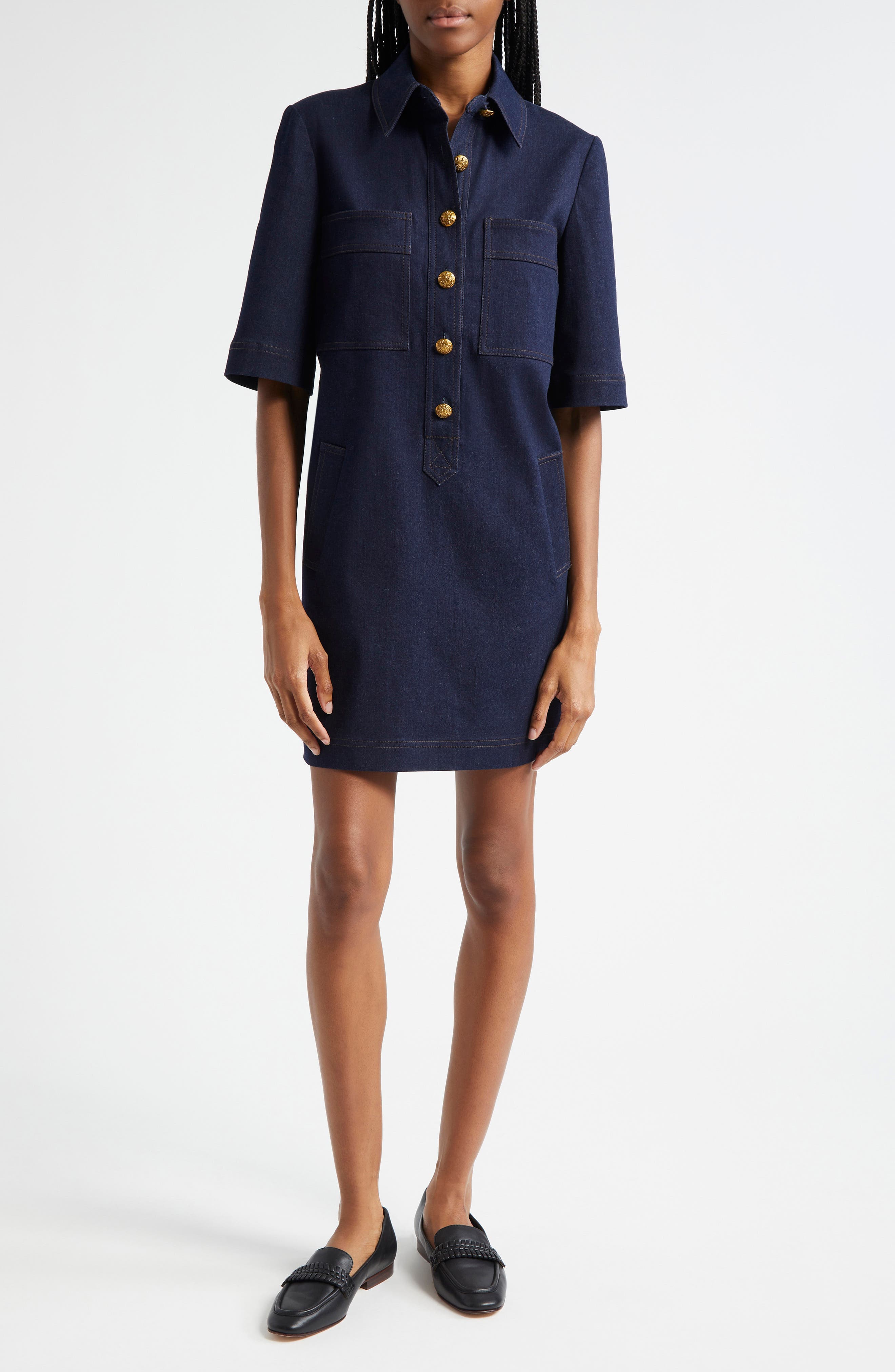 Koulis Denim Minidress - image 1