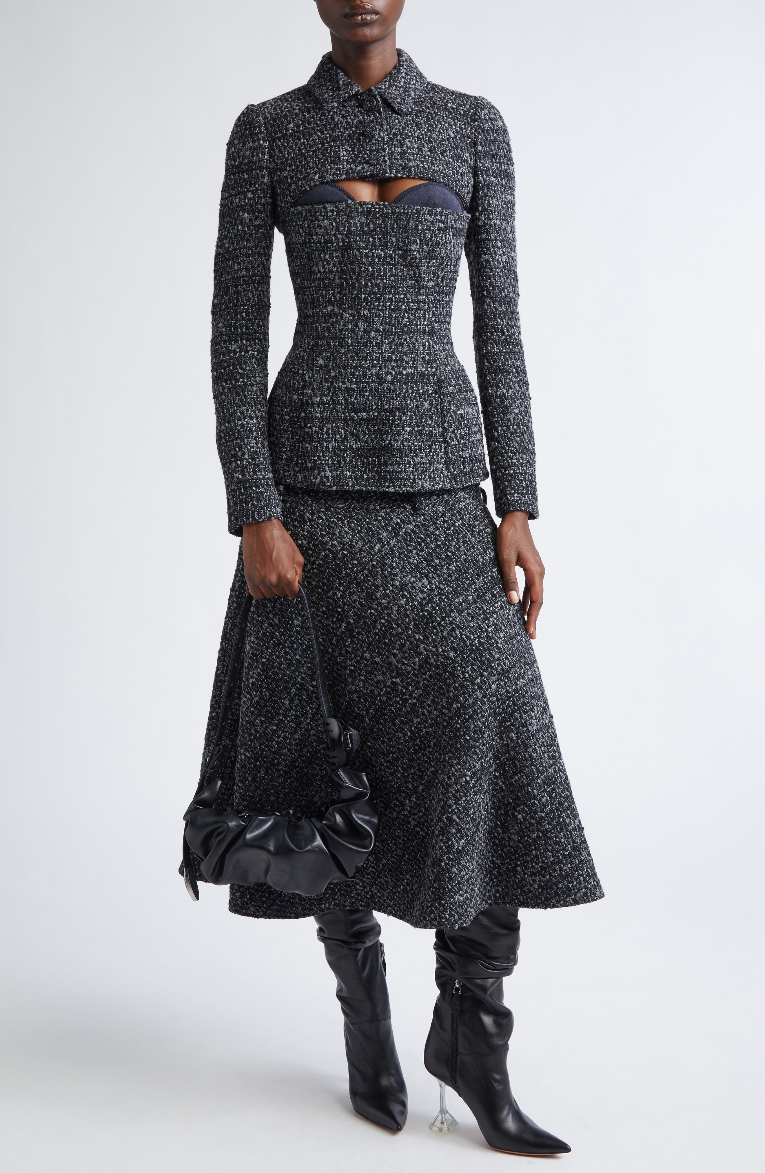 G-Anne Boucle Tweed Crop Jacket - image 2