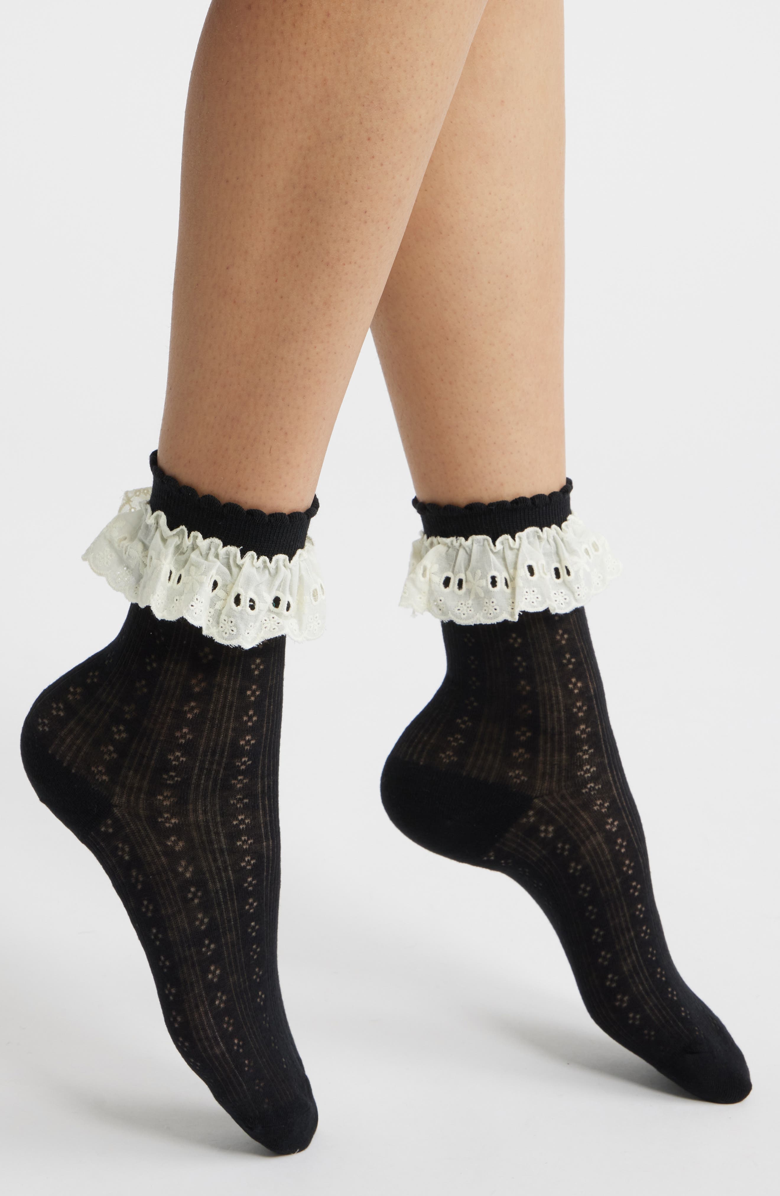 Bobby Lace Ankle Socks - image 1