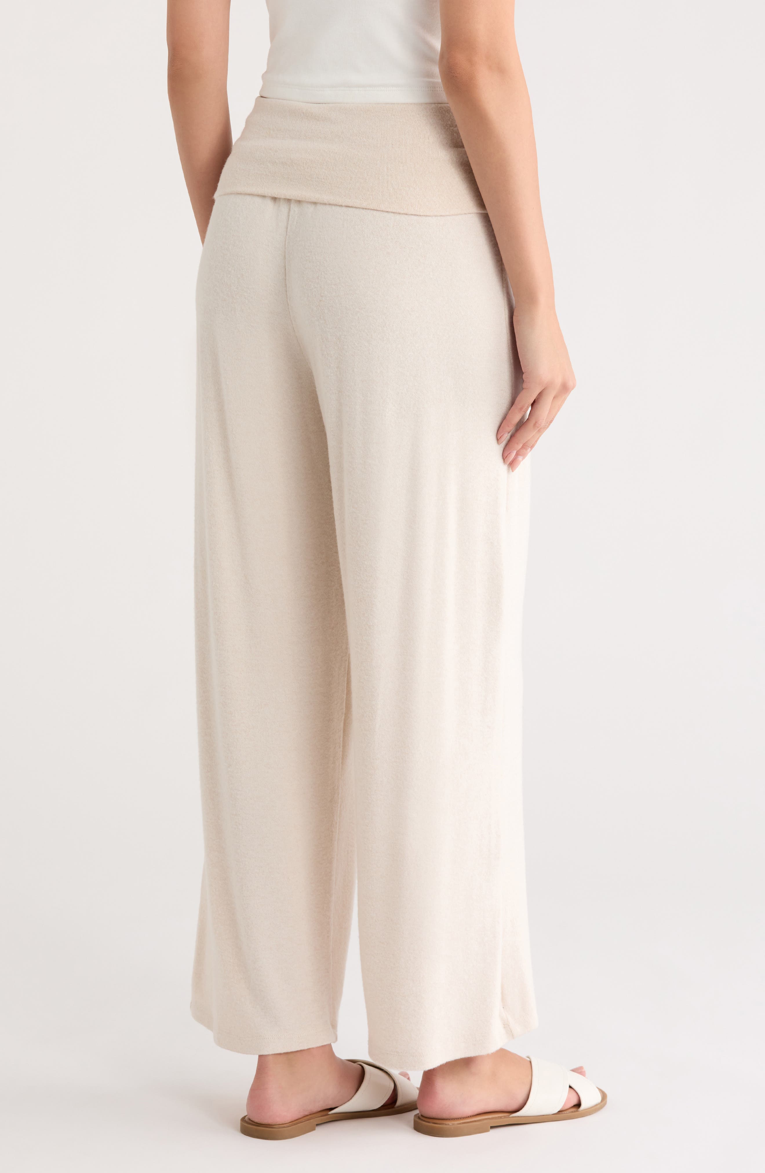 Foldover Waist Wide Leg Pants - image 4