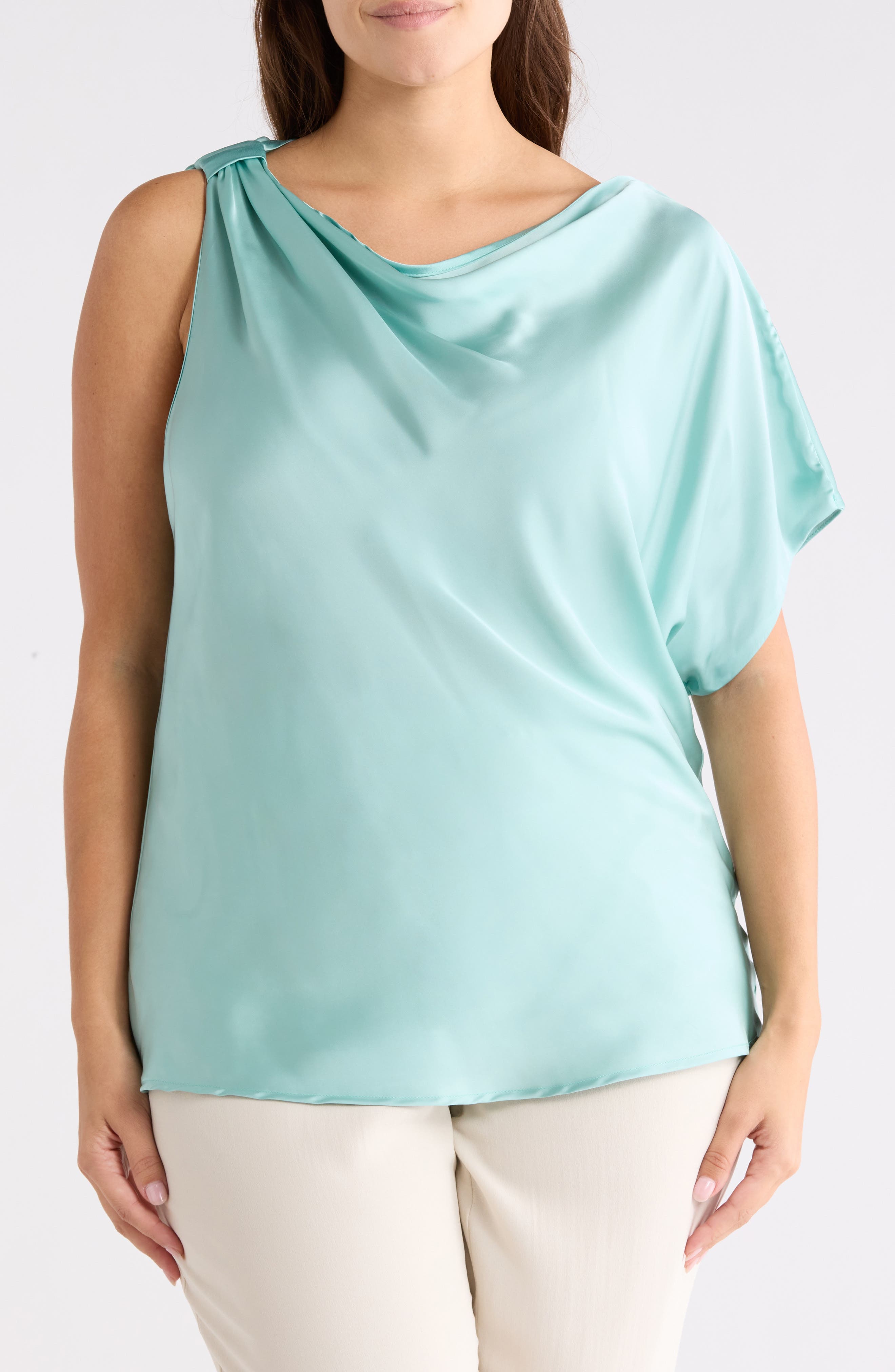 Asymmetric Satin Top - image 5