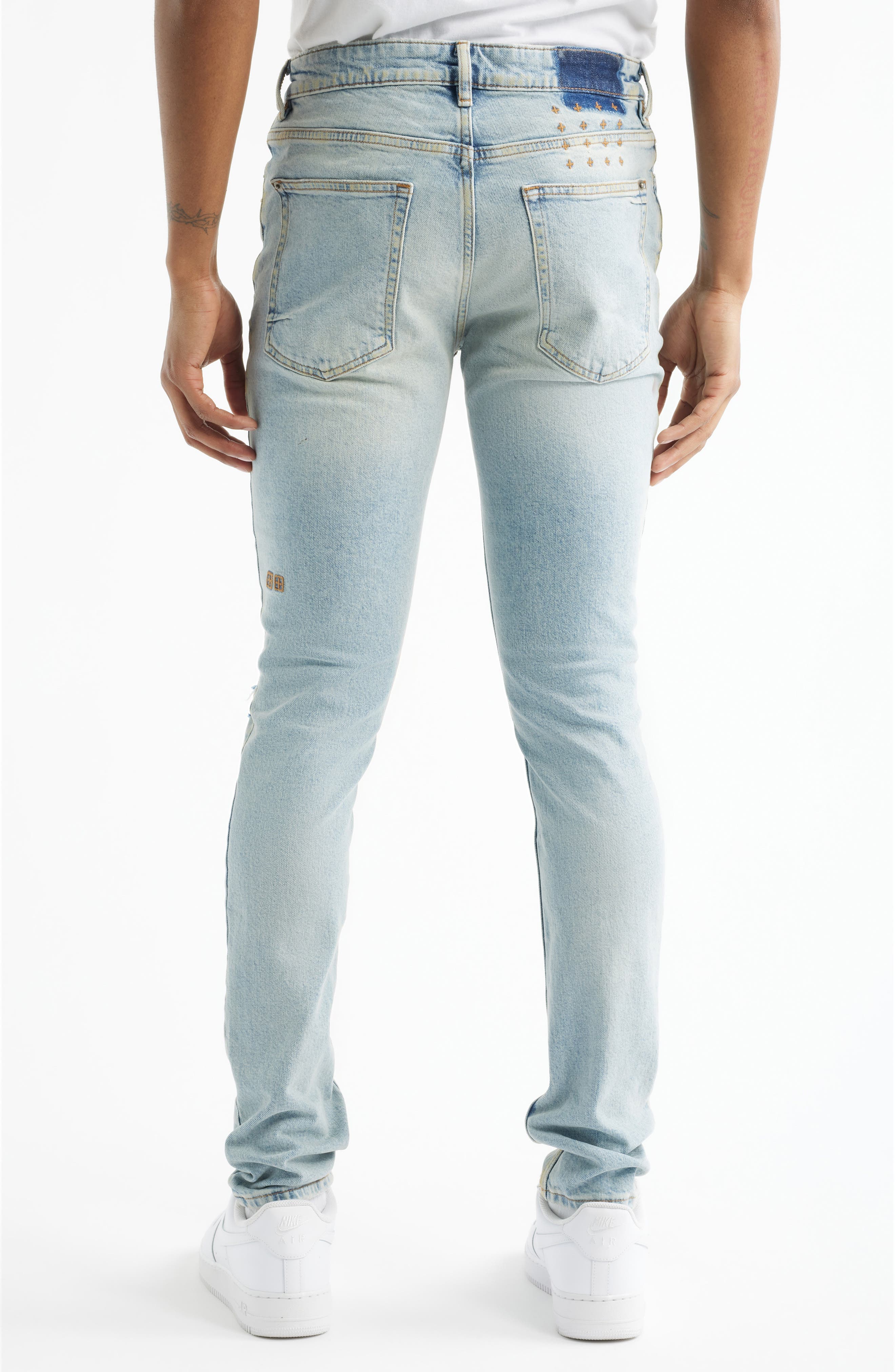 Van Winkle Kasper Blue Ripped Skinny Jeans - image 2