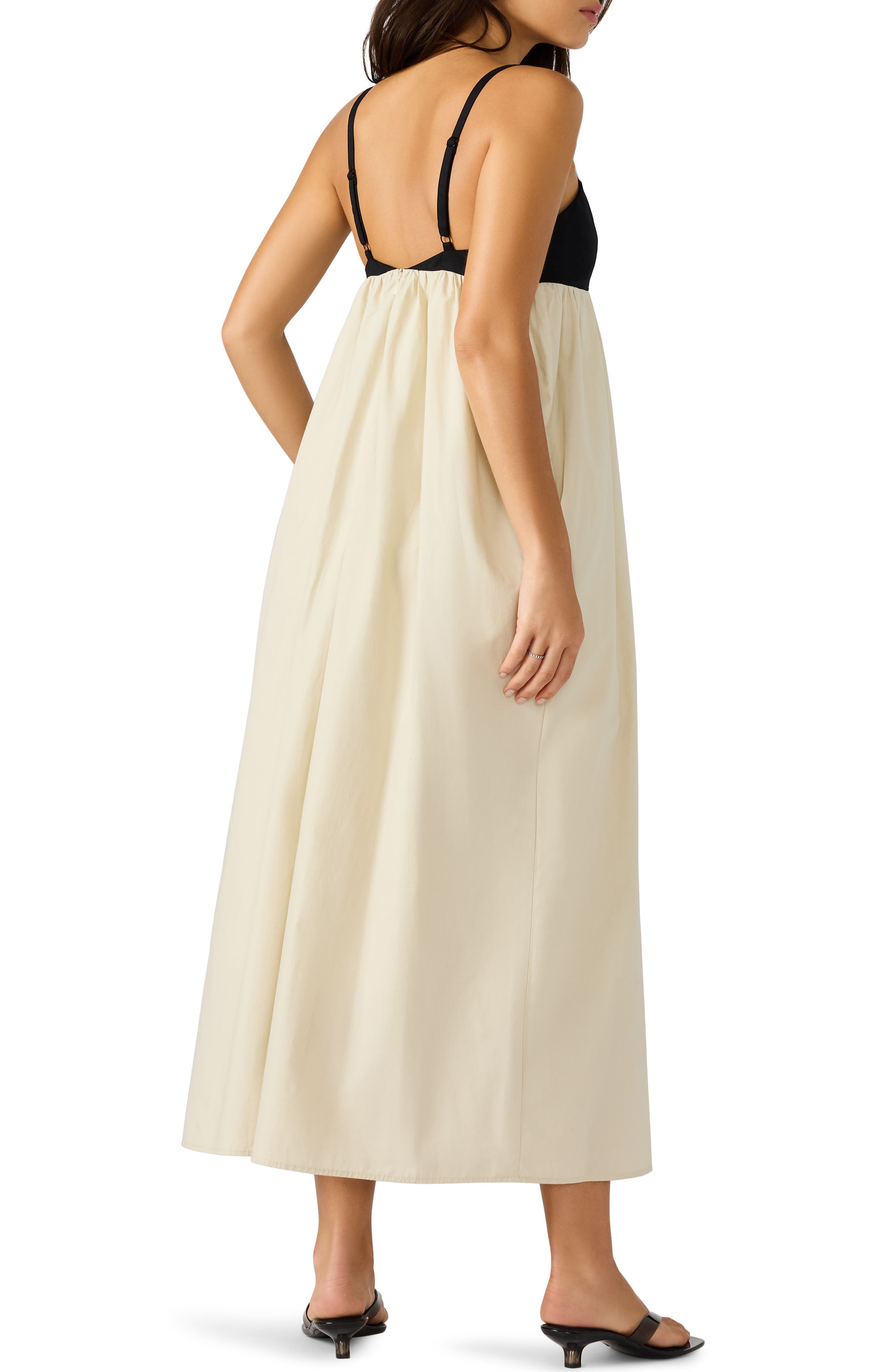 Emmaline Empire Waist Cotton Poplin Maxi Dress - image 2
