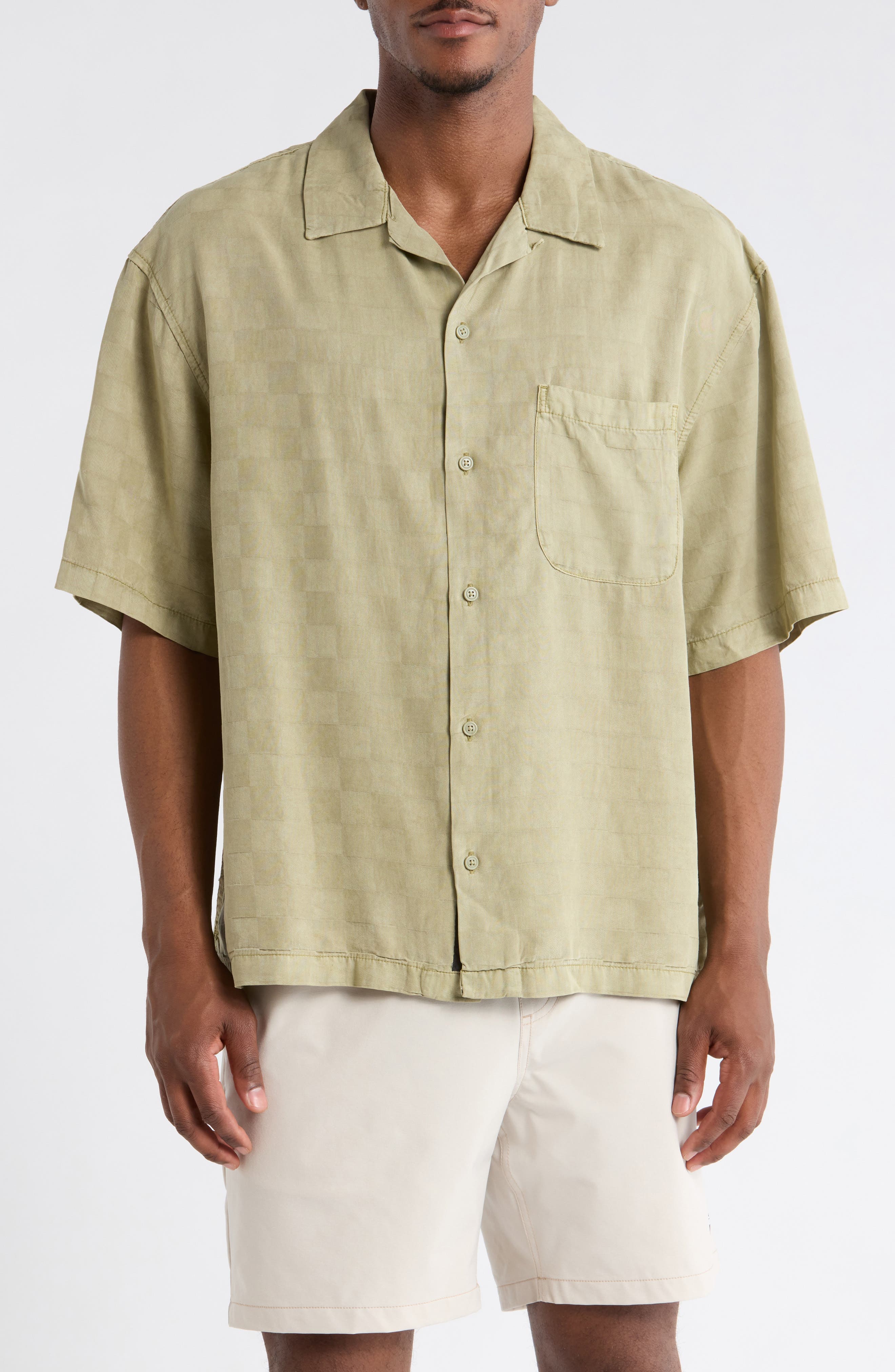 Van Doren Check Button-Up Camp Shirt - image 1