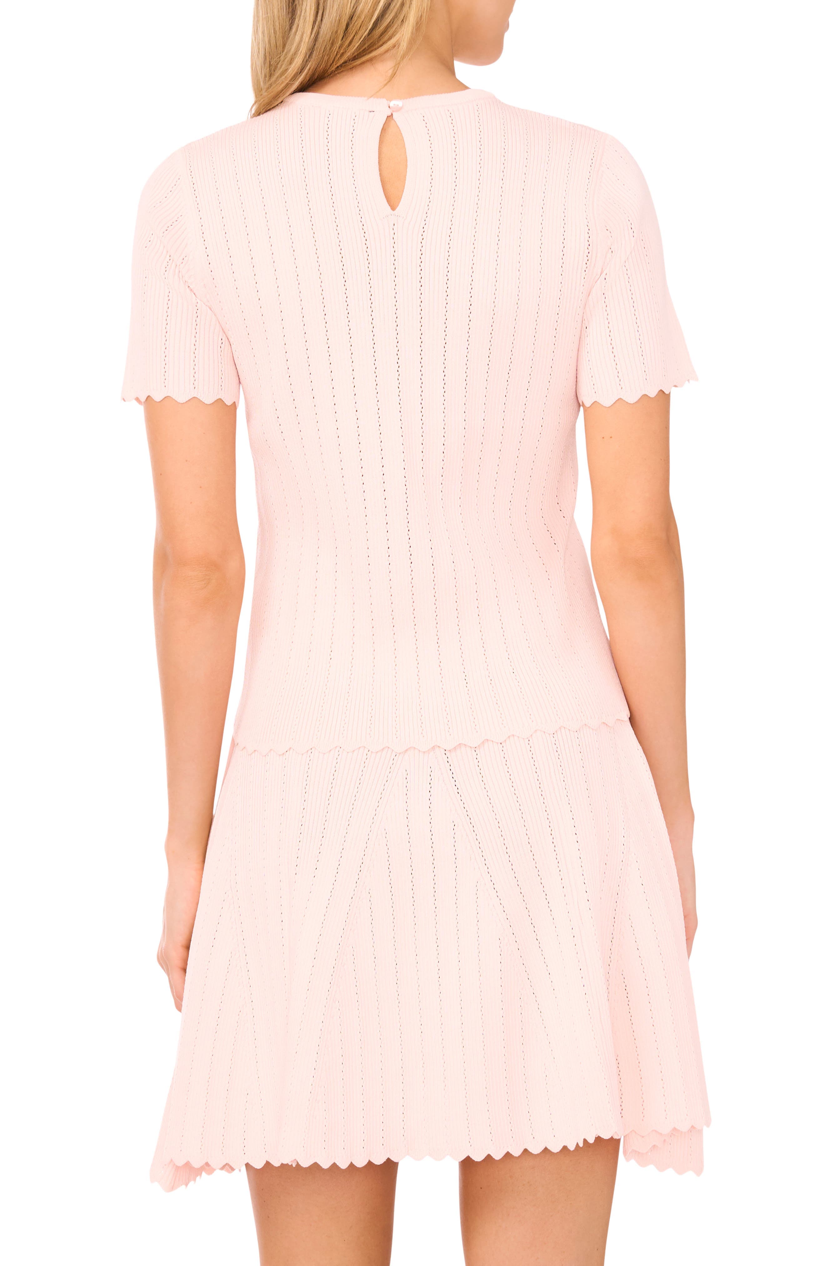 Rib Short Sleeve Sweater - image 2