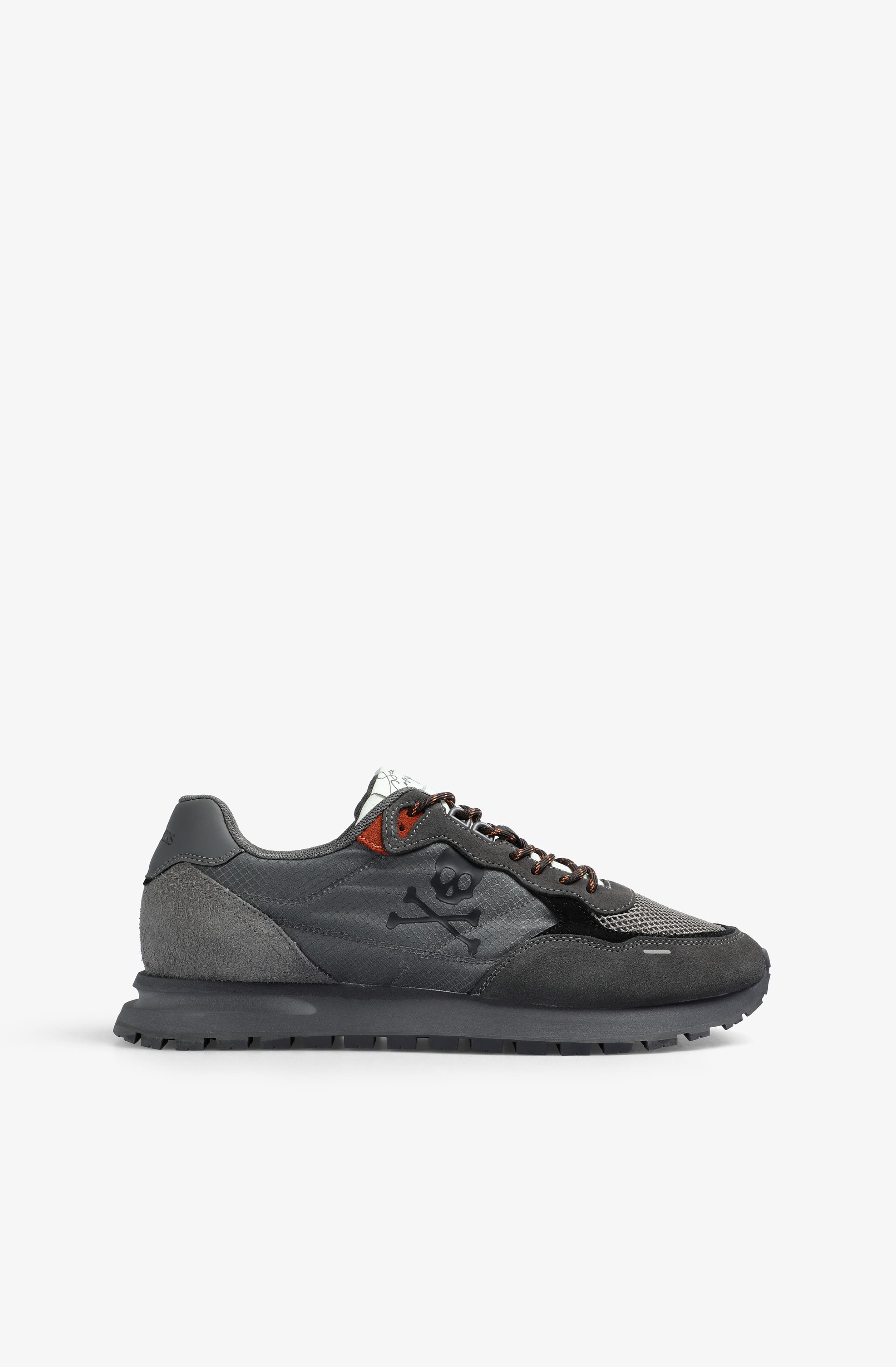 Suede Skull Contrast Sneakers - image 1