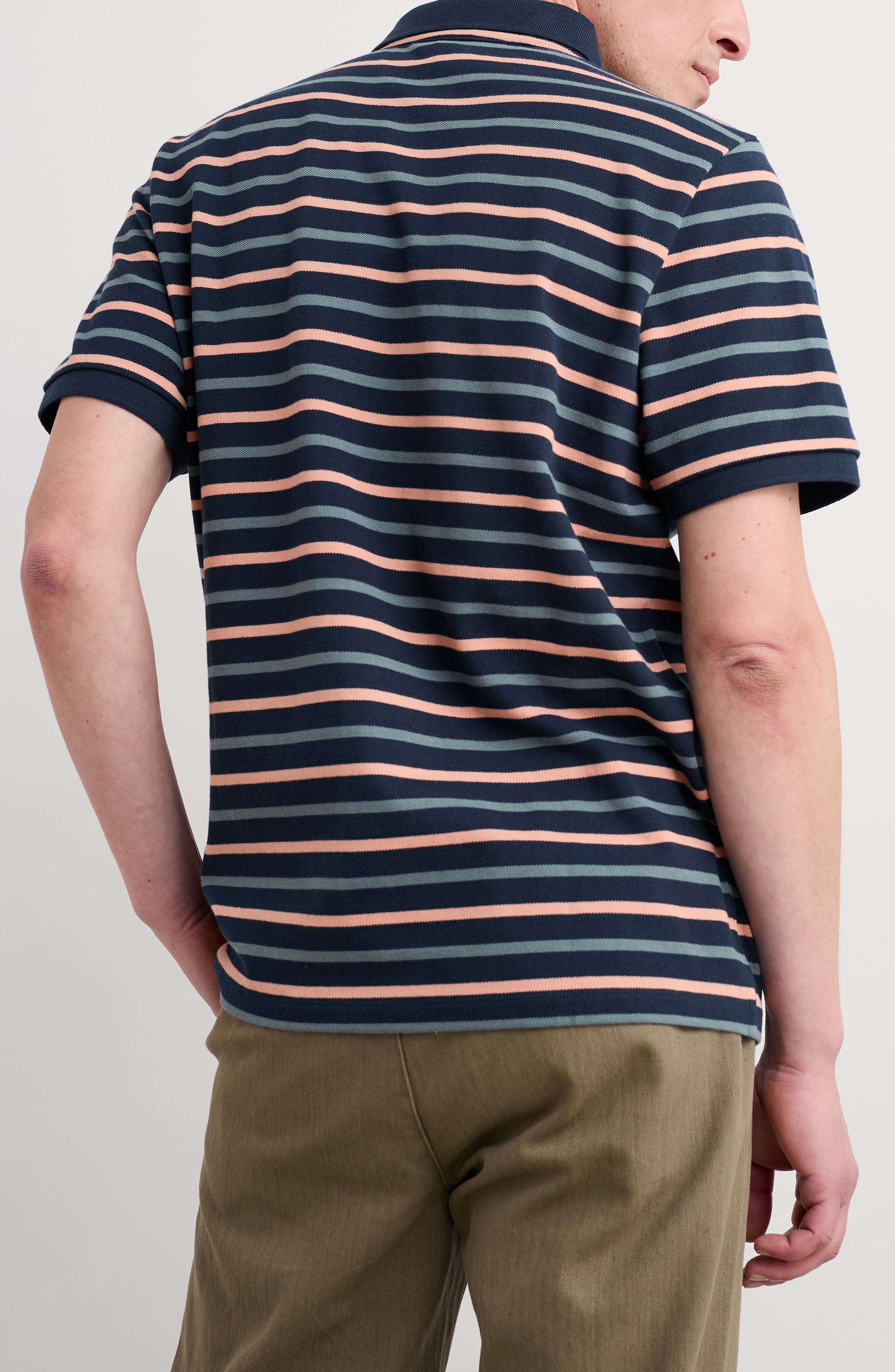 Balefire Stripe Organic Cotton Pique Polo - image 2