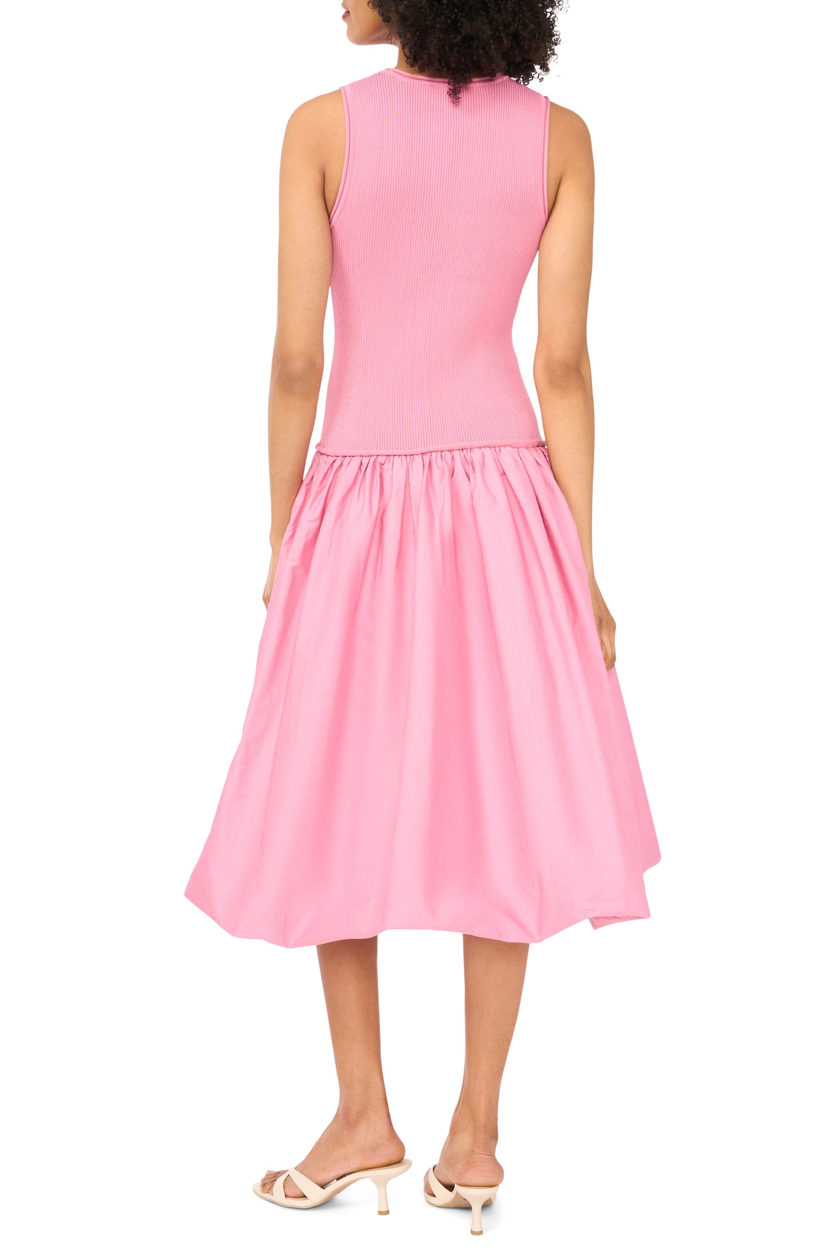 Mixed Media Tank Midi Dress - image 4