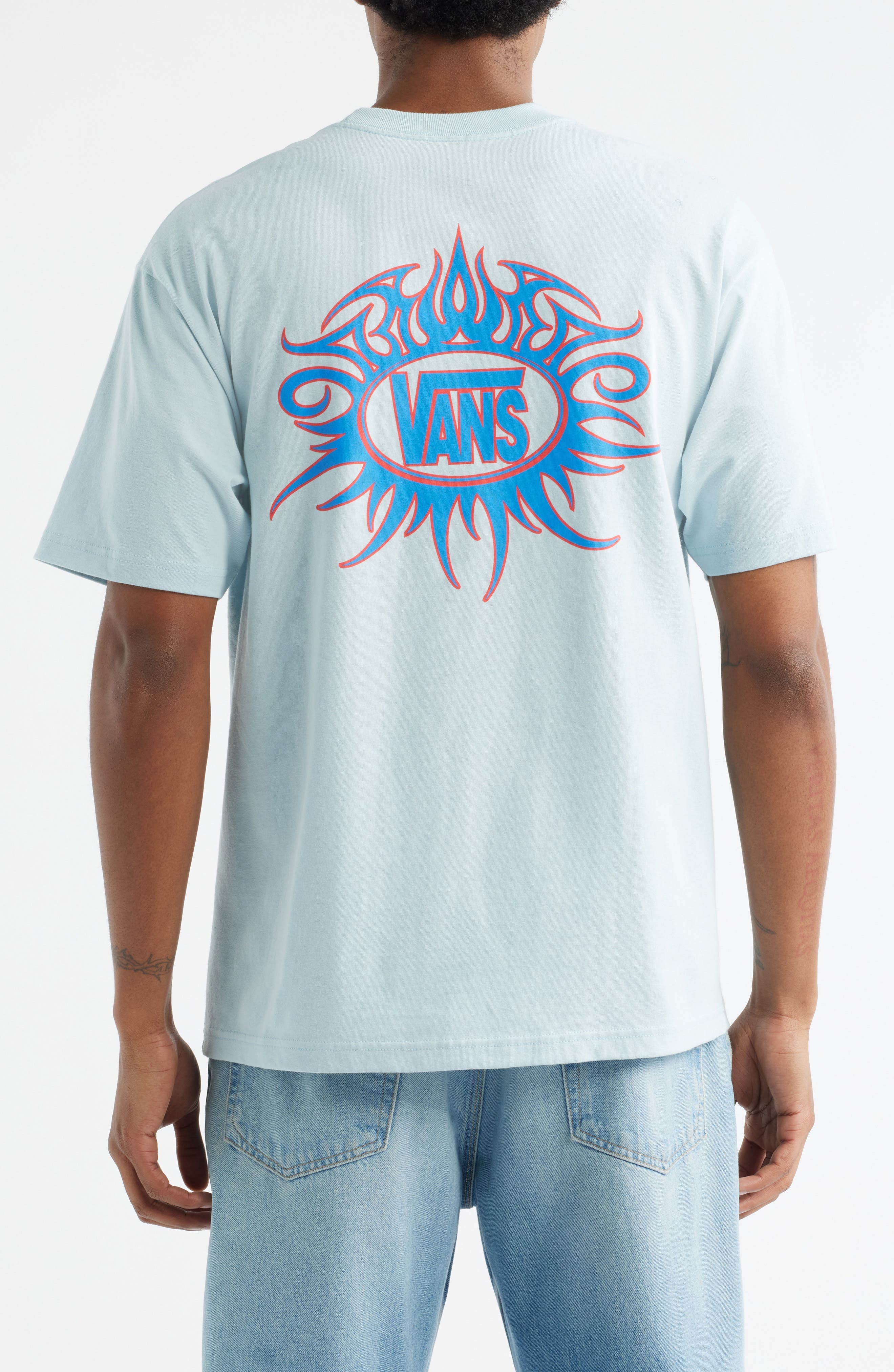 Torched Dawn Mist Cotton Graphic T-Shirt - image 2