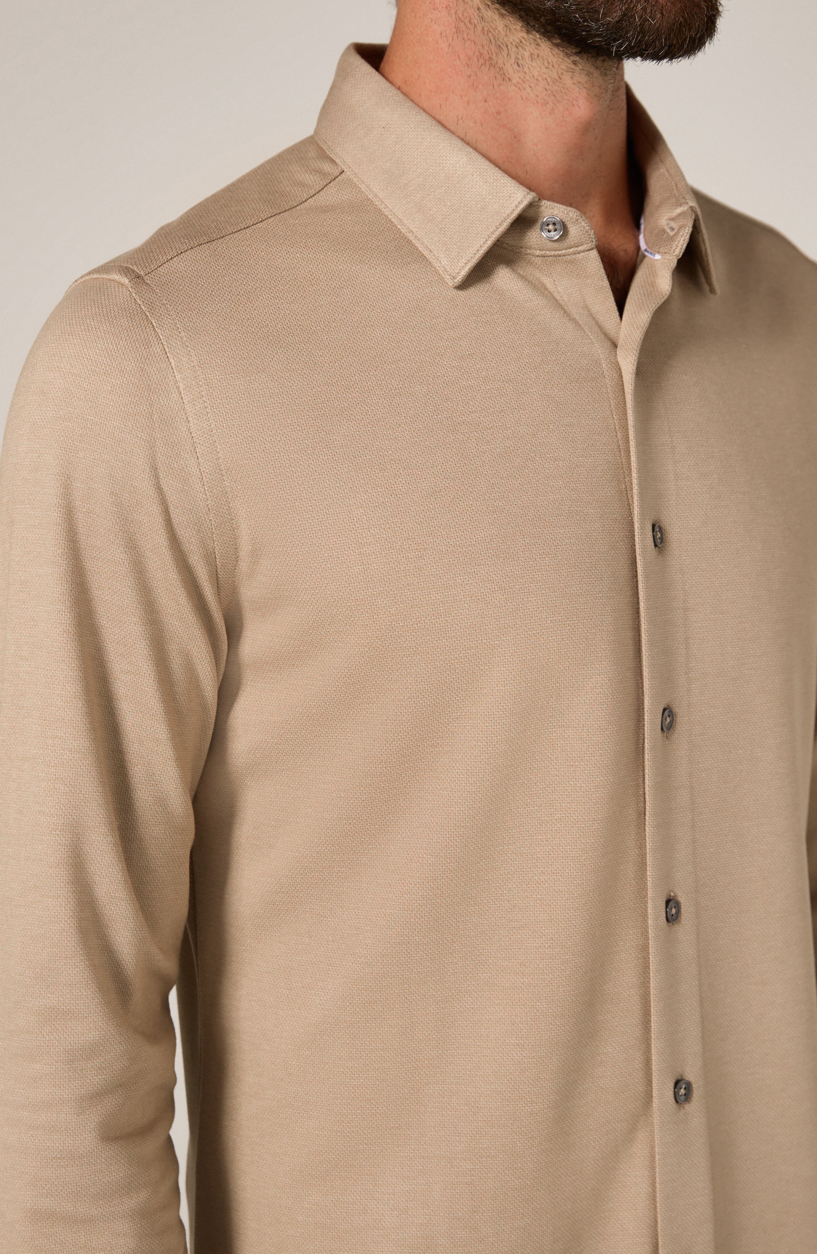 Bowery Texture Knit Button-Up Shirt - image 2