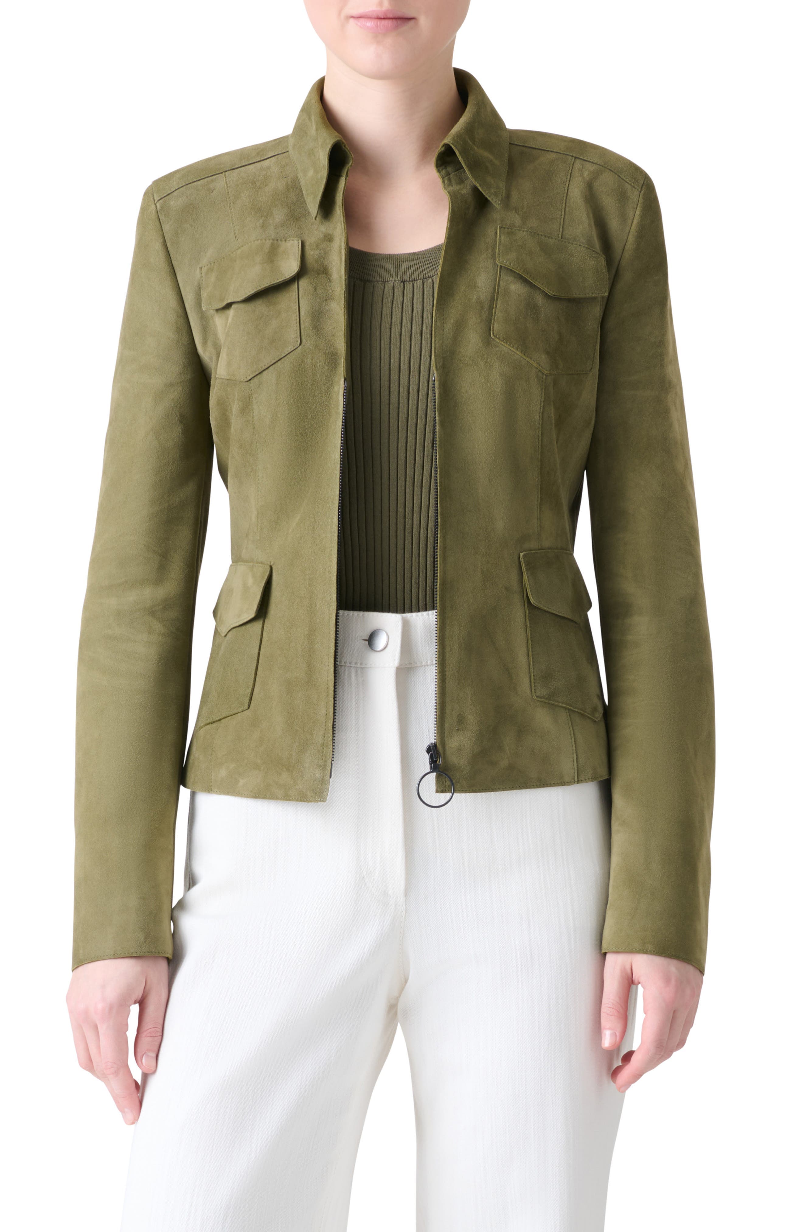 Fitted Suede Jacket - image 1