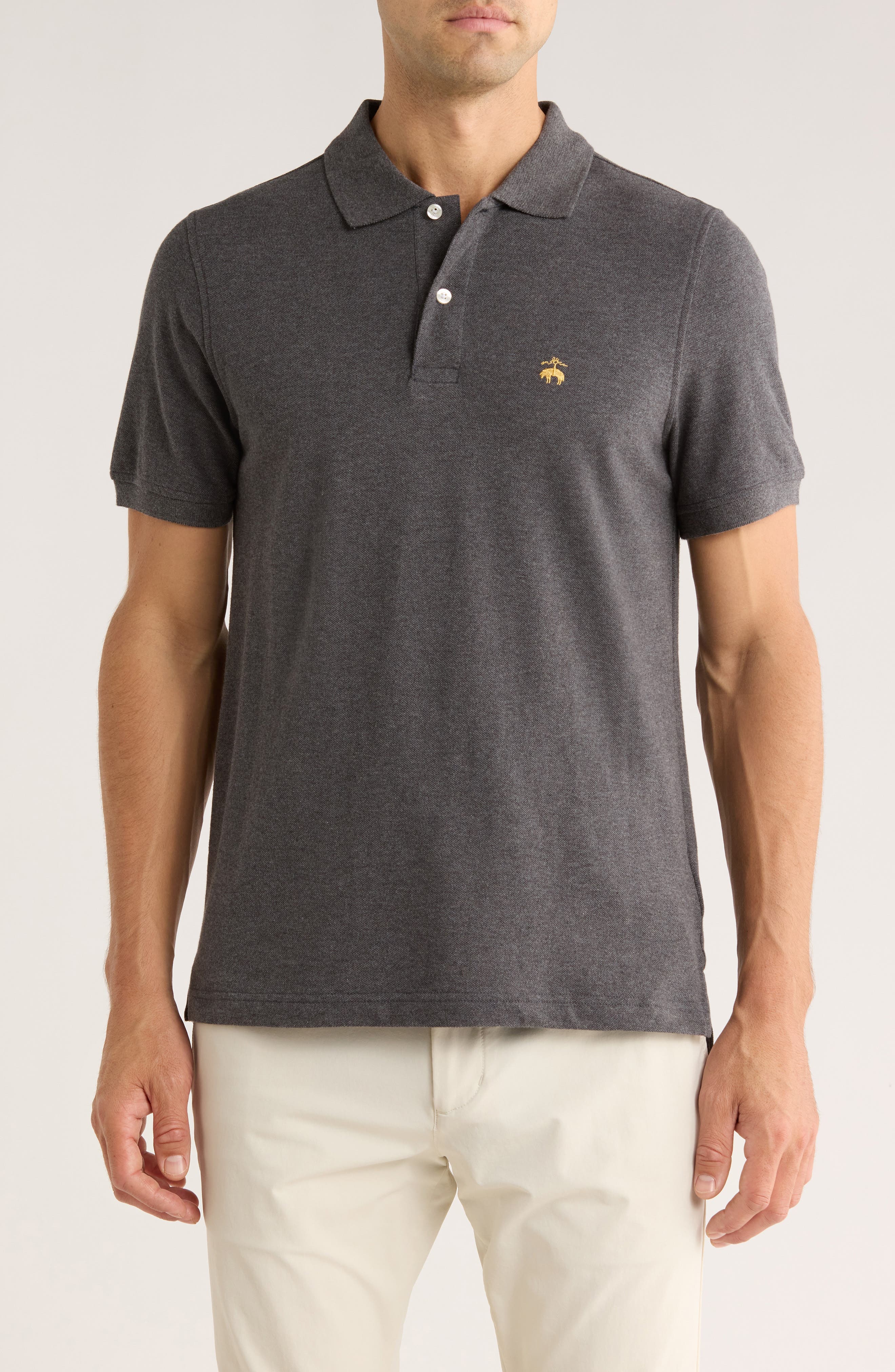 Solid Pique Slim Fit Polo - image 1