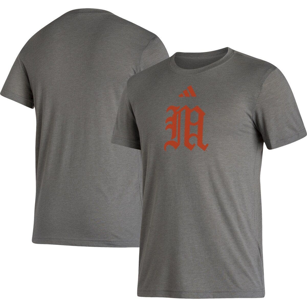 Men's adidas Heather Gray Miami Hurricanes Modern Classic Tri-Blend T-Shirt - image 1