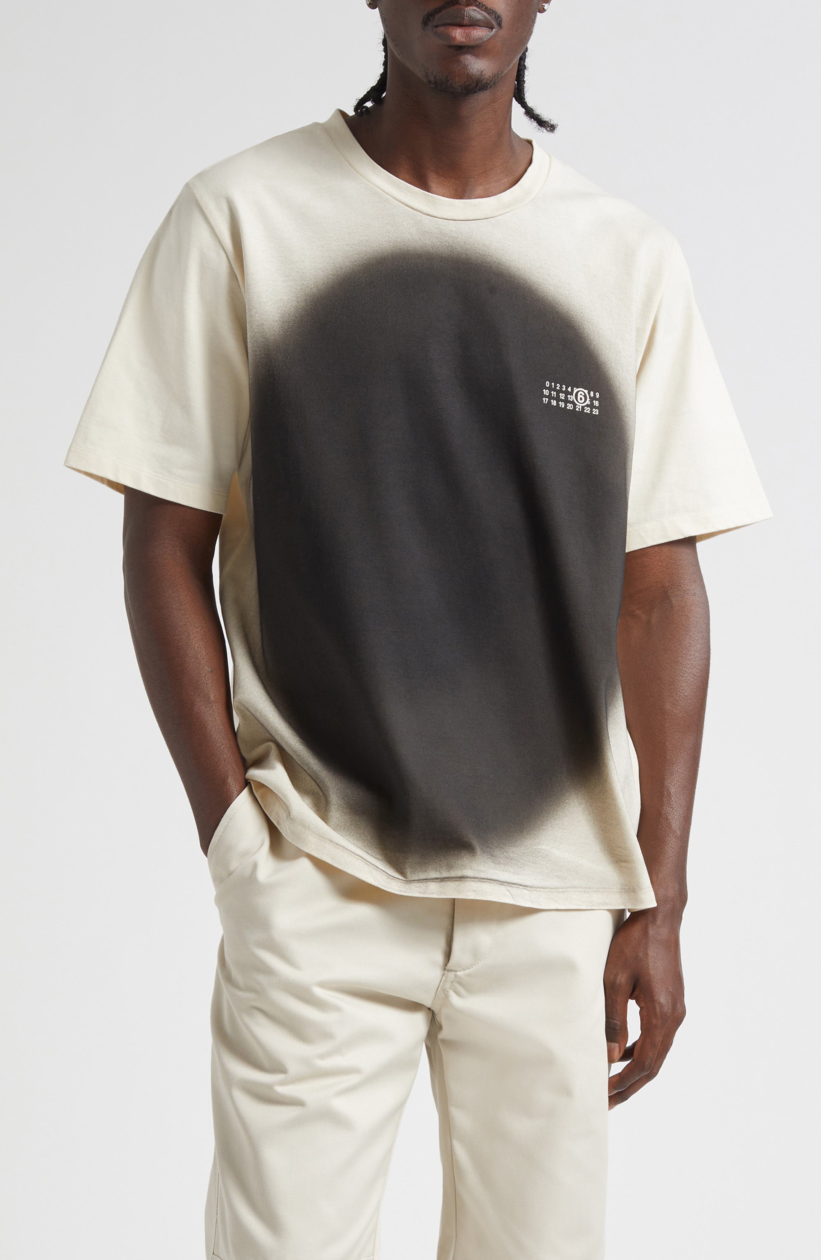 Spray Dot Motif Logo Graphic T-Shirt - image 1
