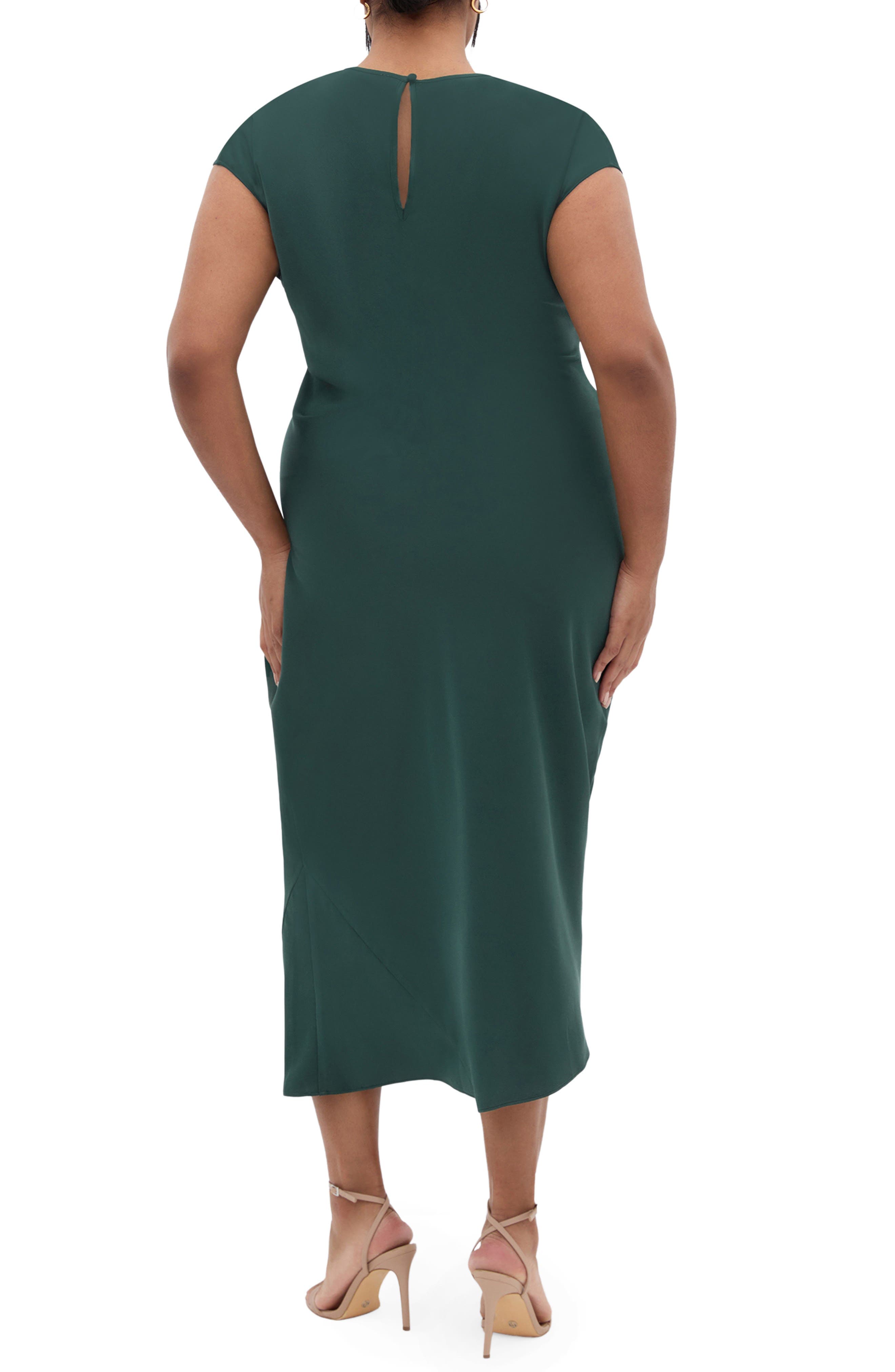 Beatrix Twist Satin Maxi Dress - image 2