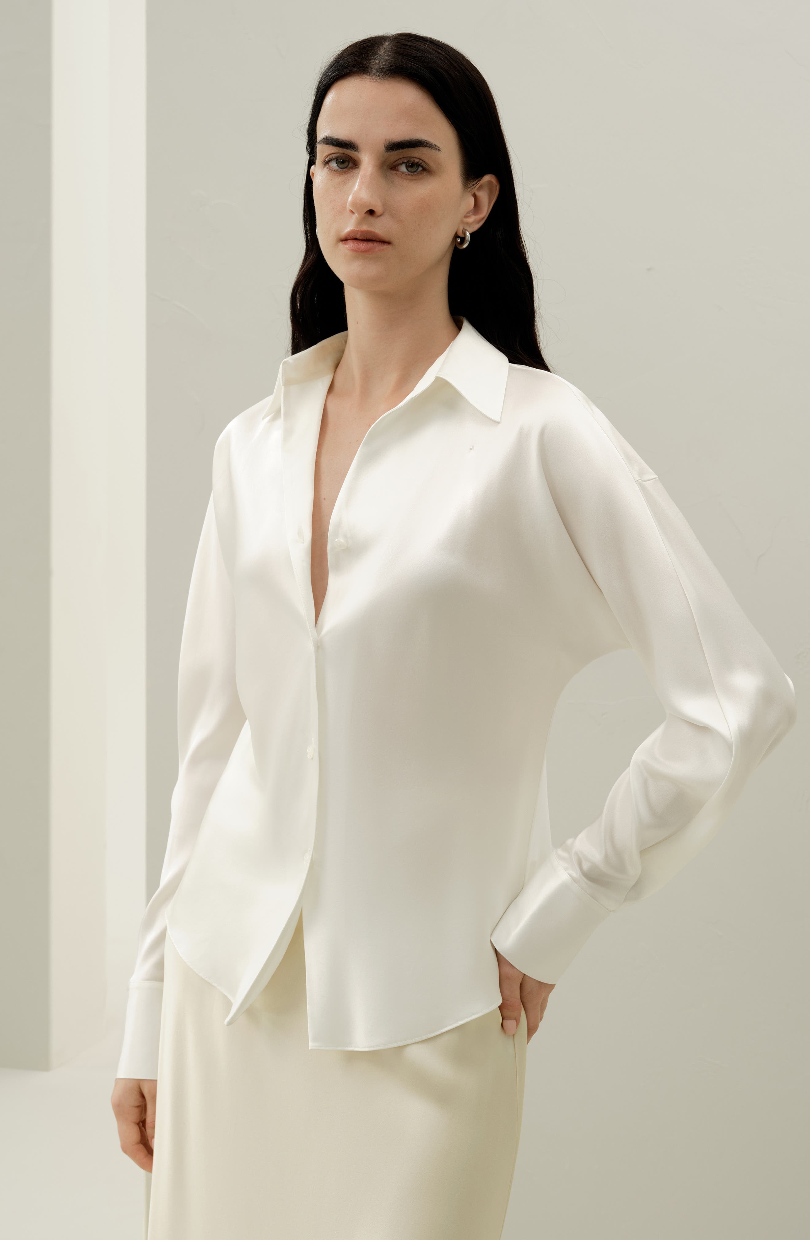 Bias Cut Silk Shirt - image 4