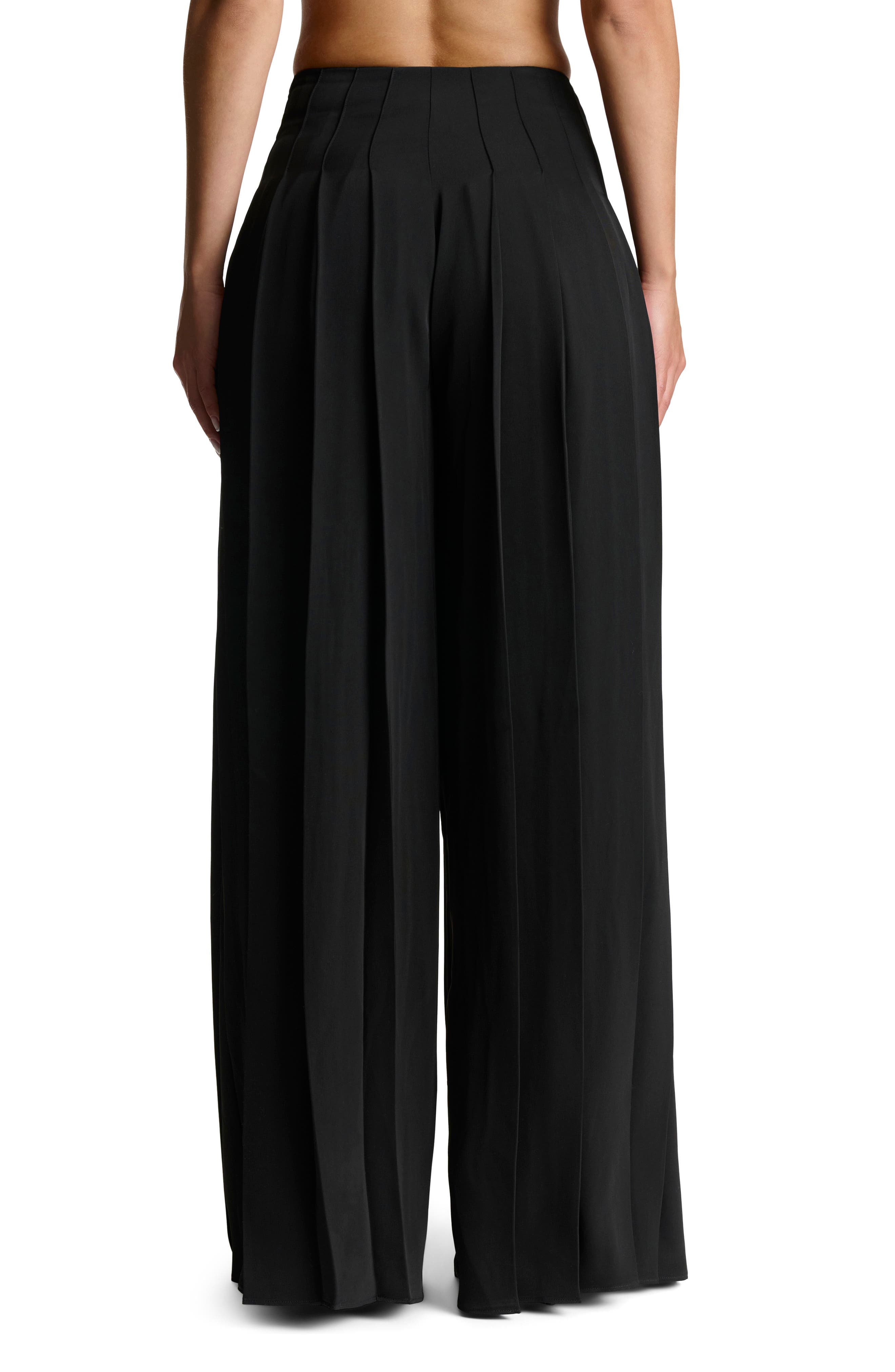 Pleated Wide Leg Pants - image 2