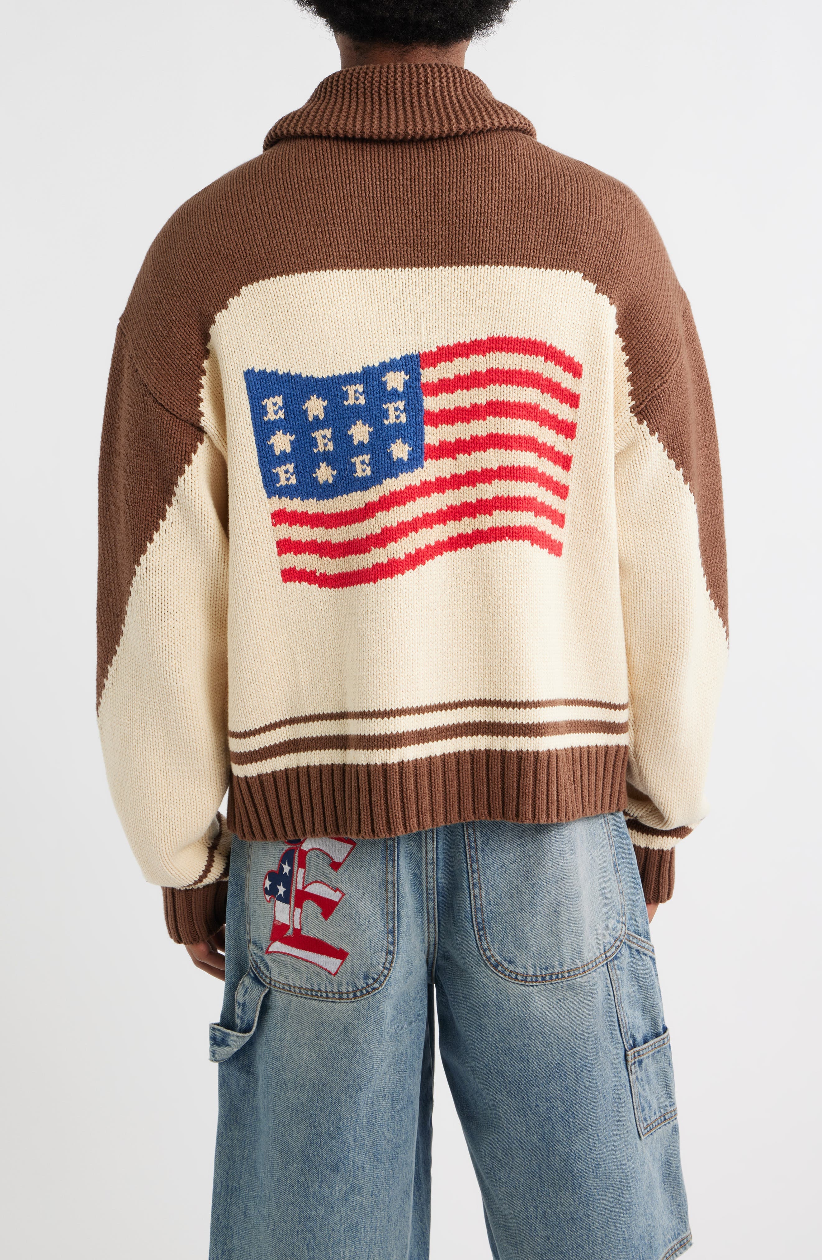 Camp Shawl Collar Zip Cardigan - image 2